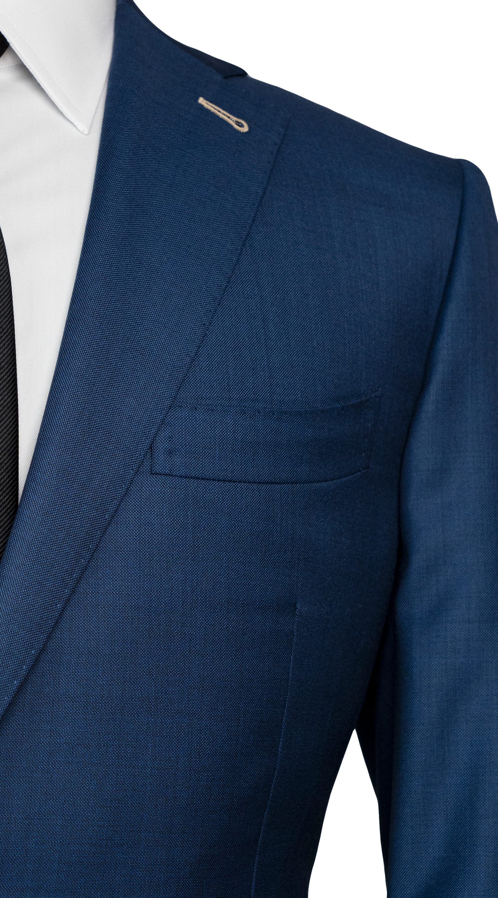 Complet Laine Birdseye Cobalt