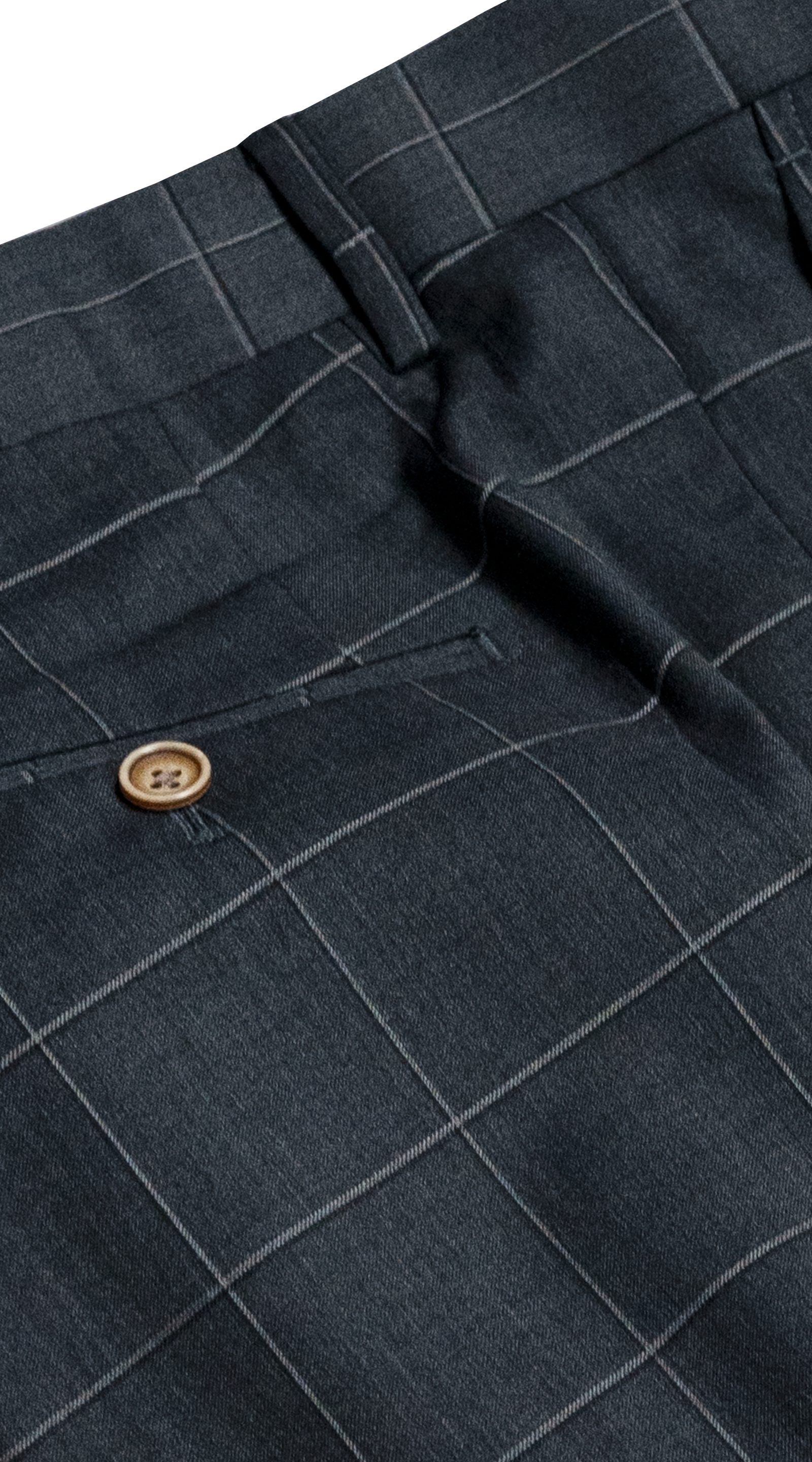 Denim Blue Windowpane Suit