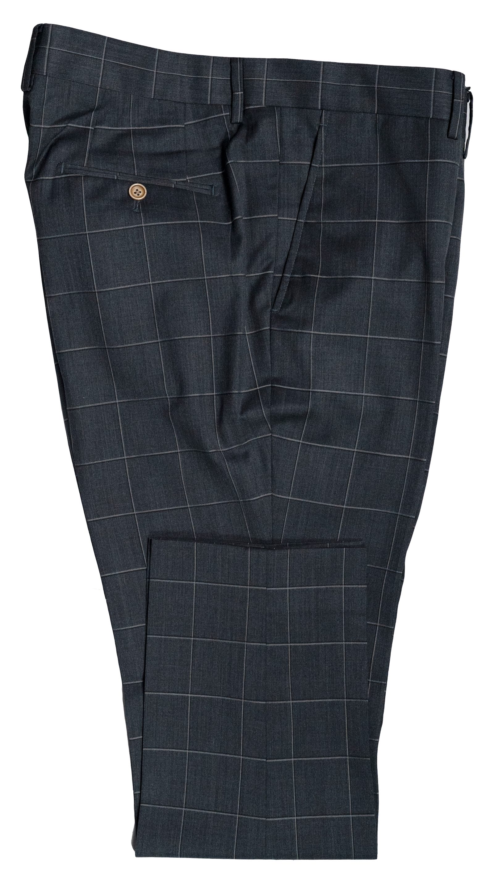 Denim Blue Windowpane Suit