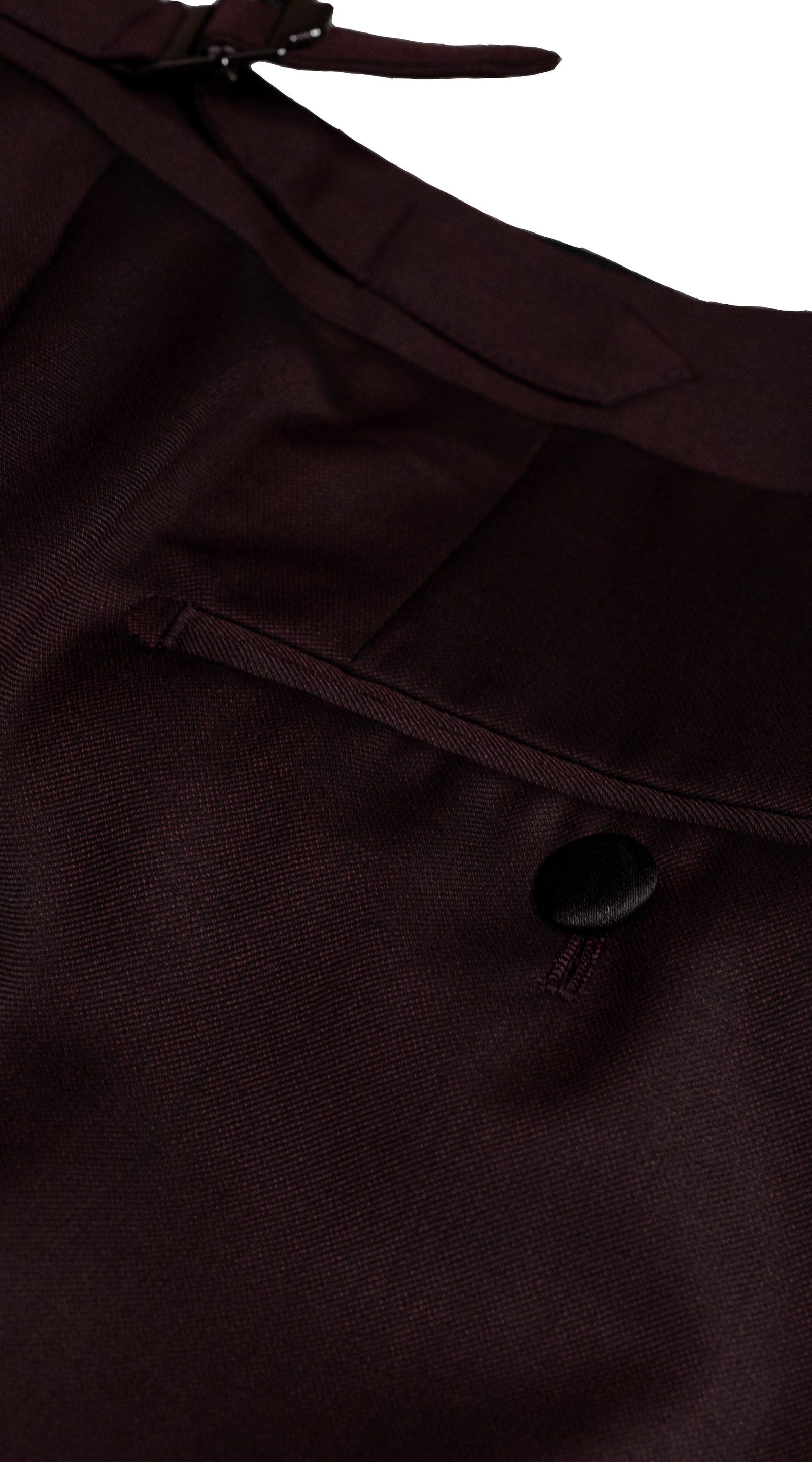 Maroon Wool Shawl Tuxedo