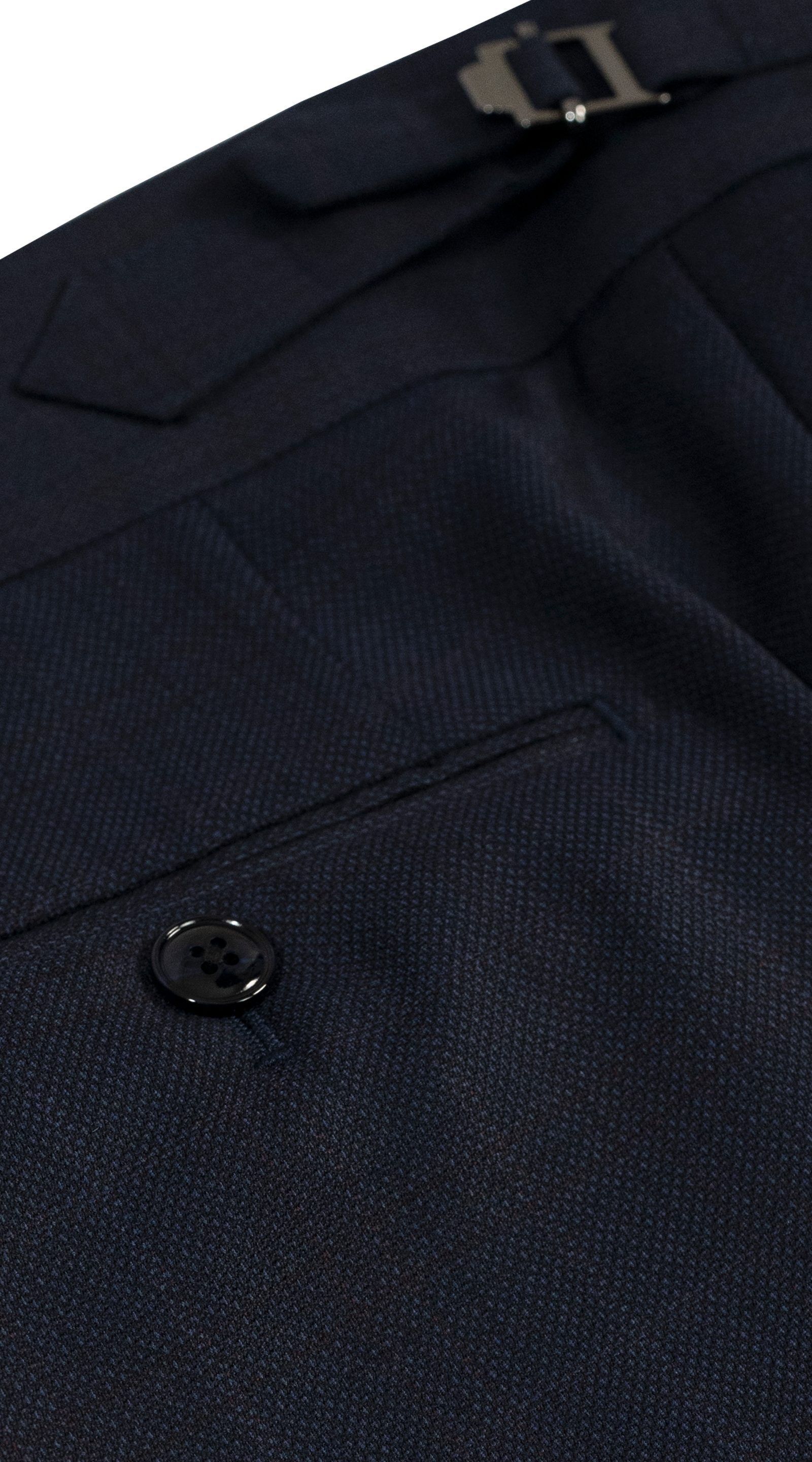 Zegna Blue Glen Check Wool Suit