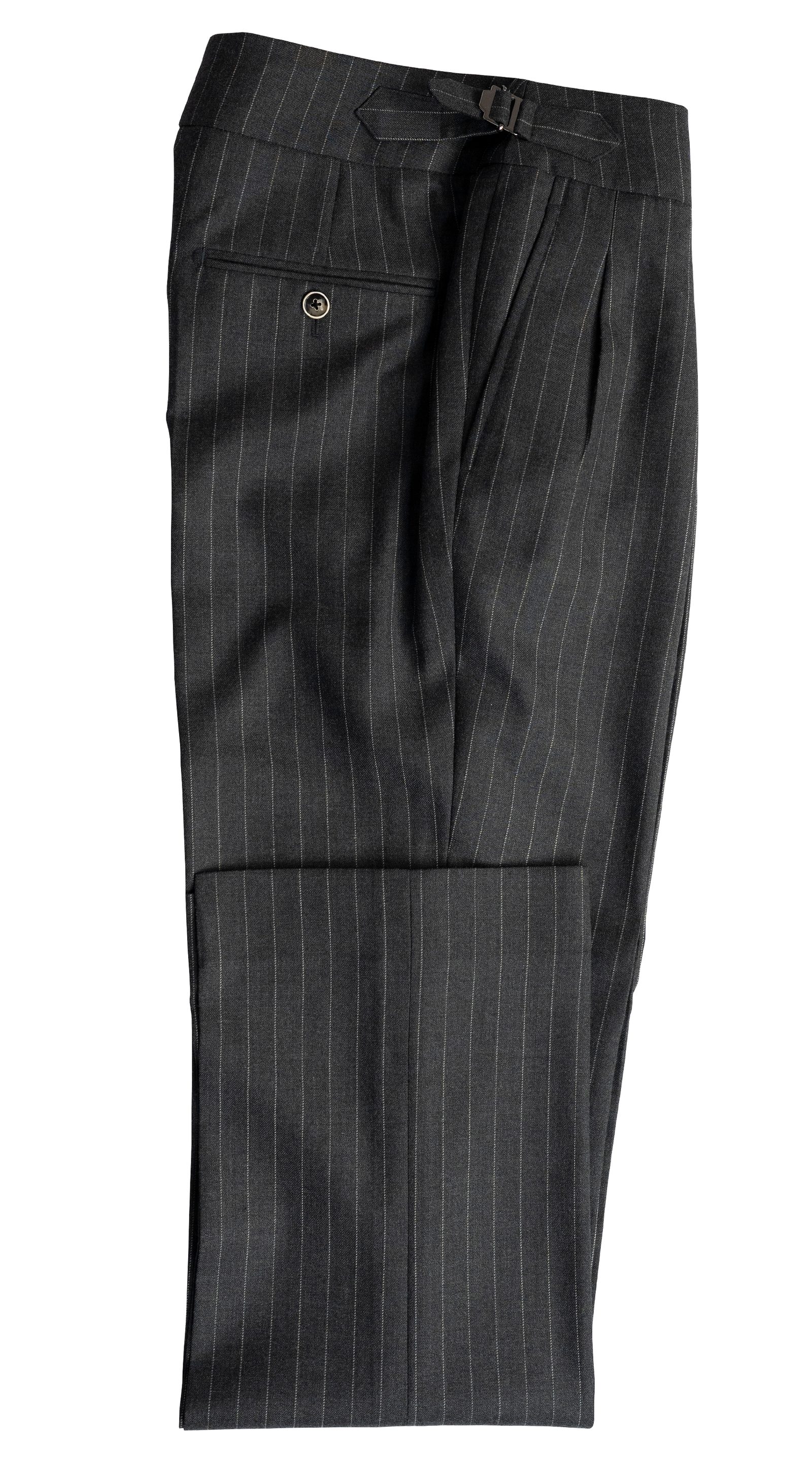 Complet Rayures Charcoal Double Boutonnage