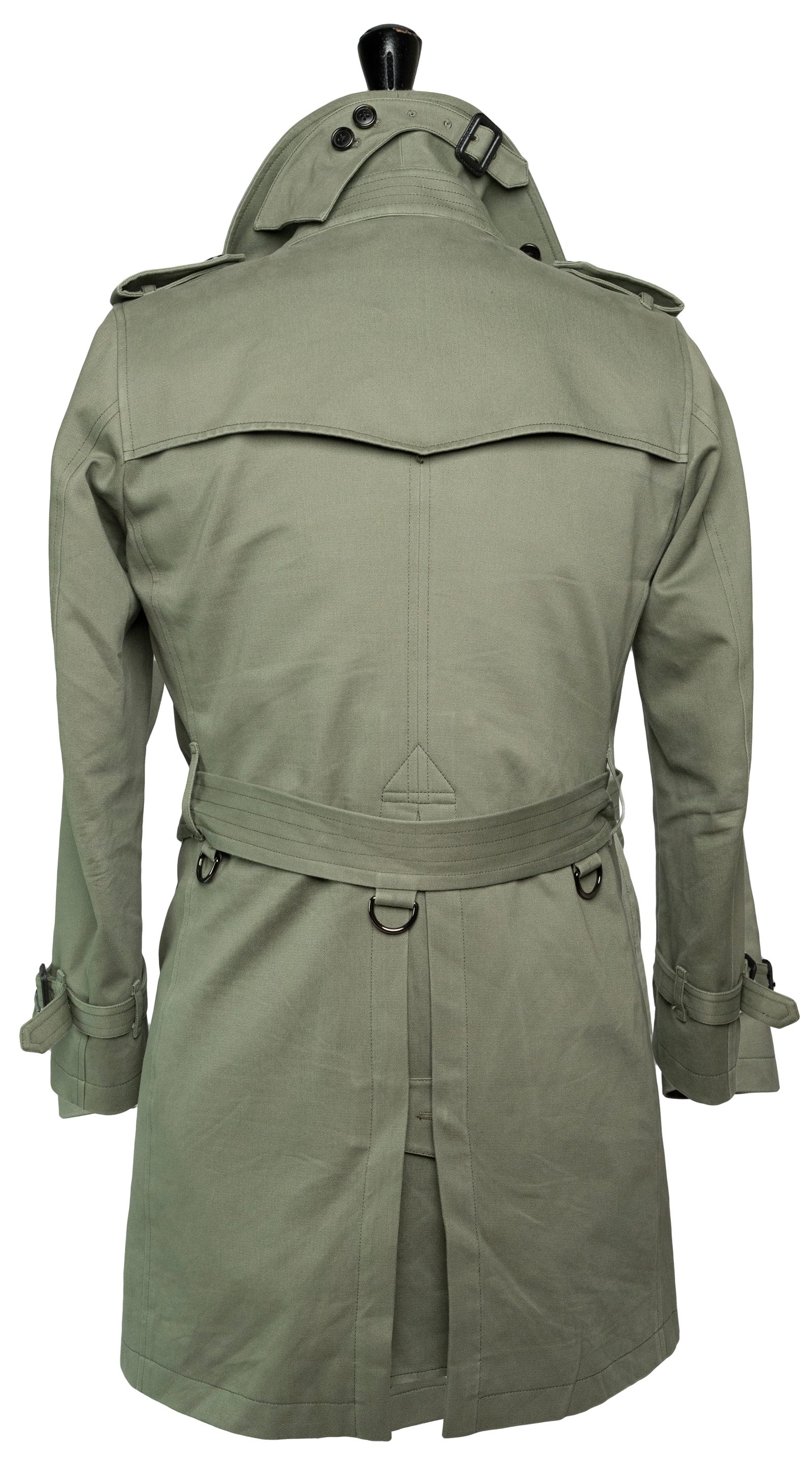 Olive Green Classic Trench Coat