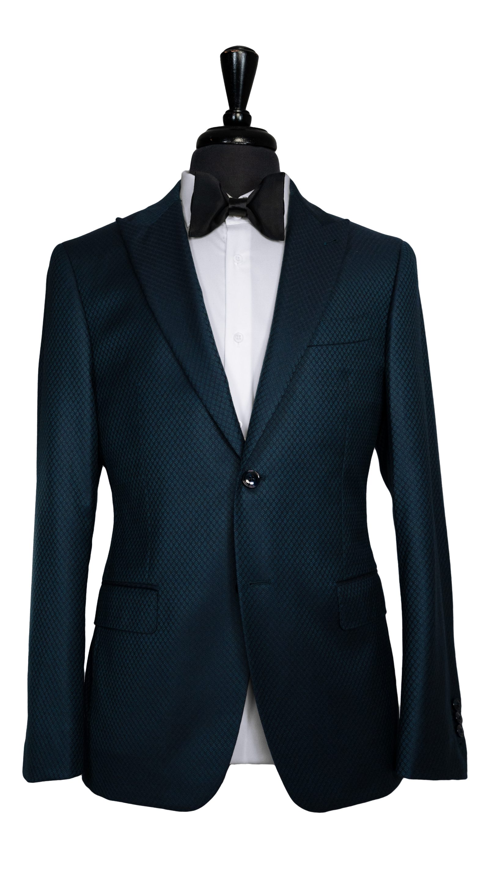 Teal Diamond Jacquard Tuxedo 