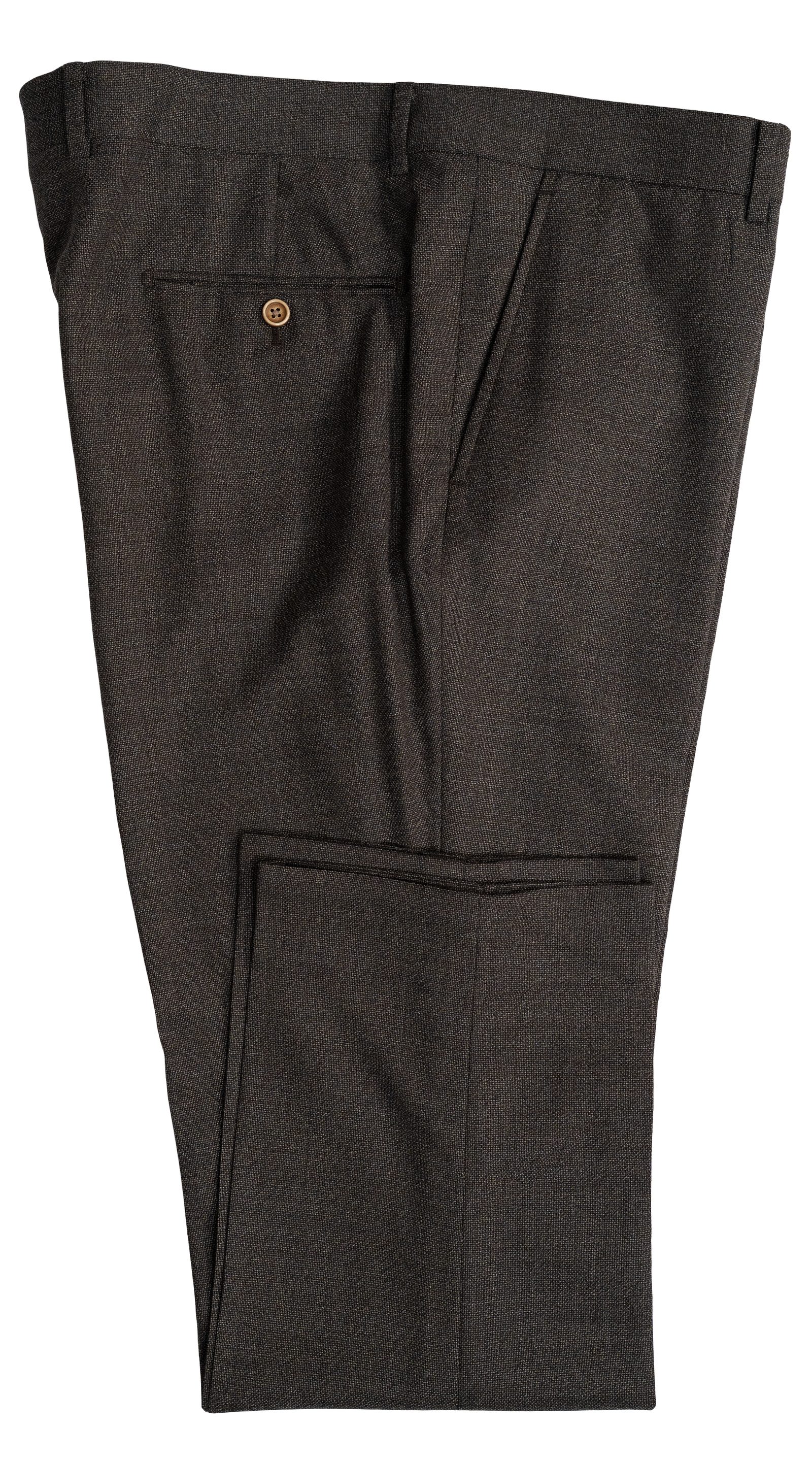 Walnut Brown Textured Wool Suit