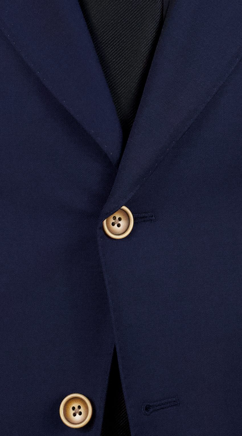 Dark Blue Twill Wool Suit