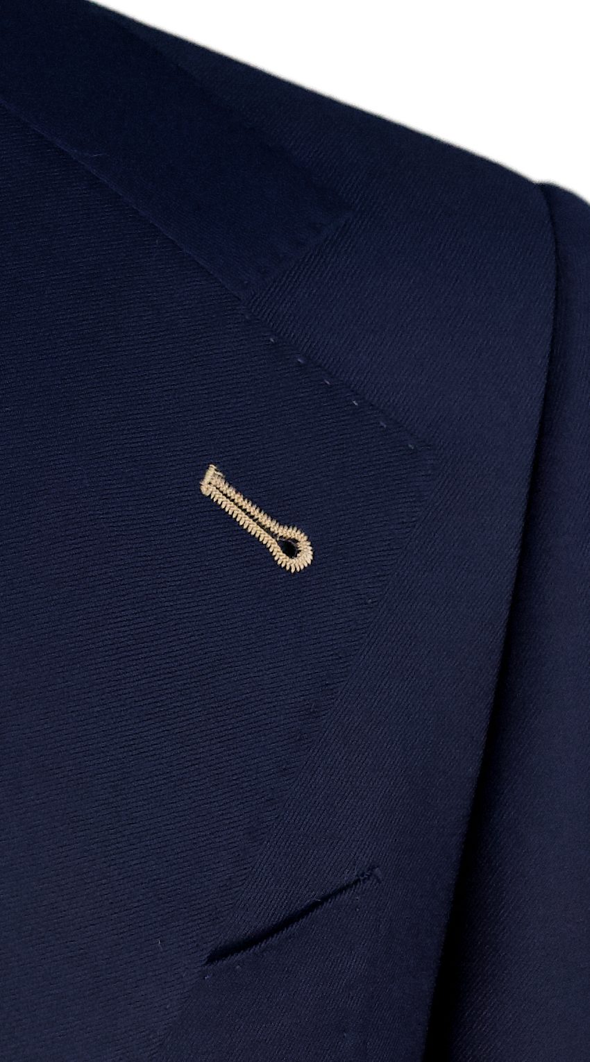 Dark Blue Twill Wool Suit