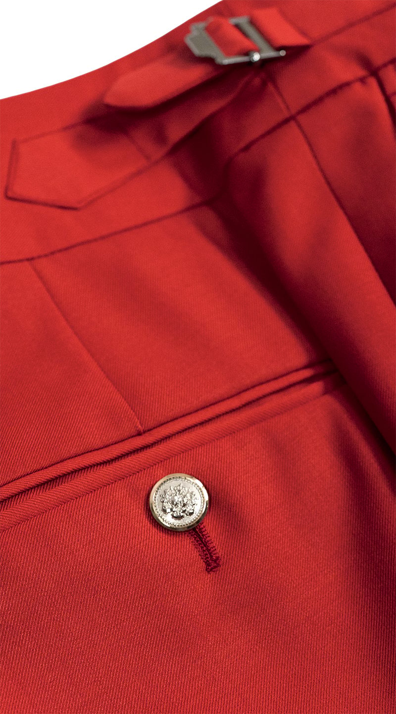 Scarlet Flame Wool Suit