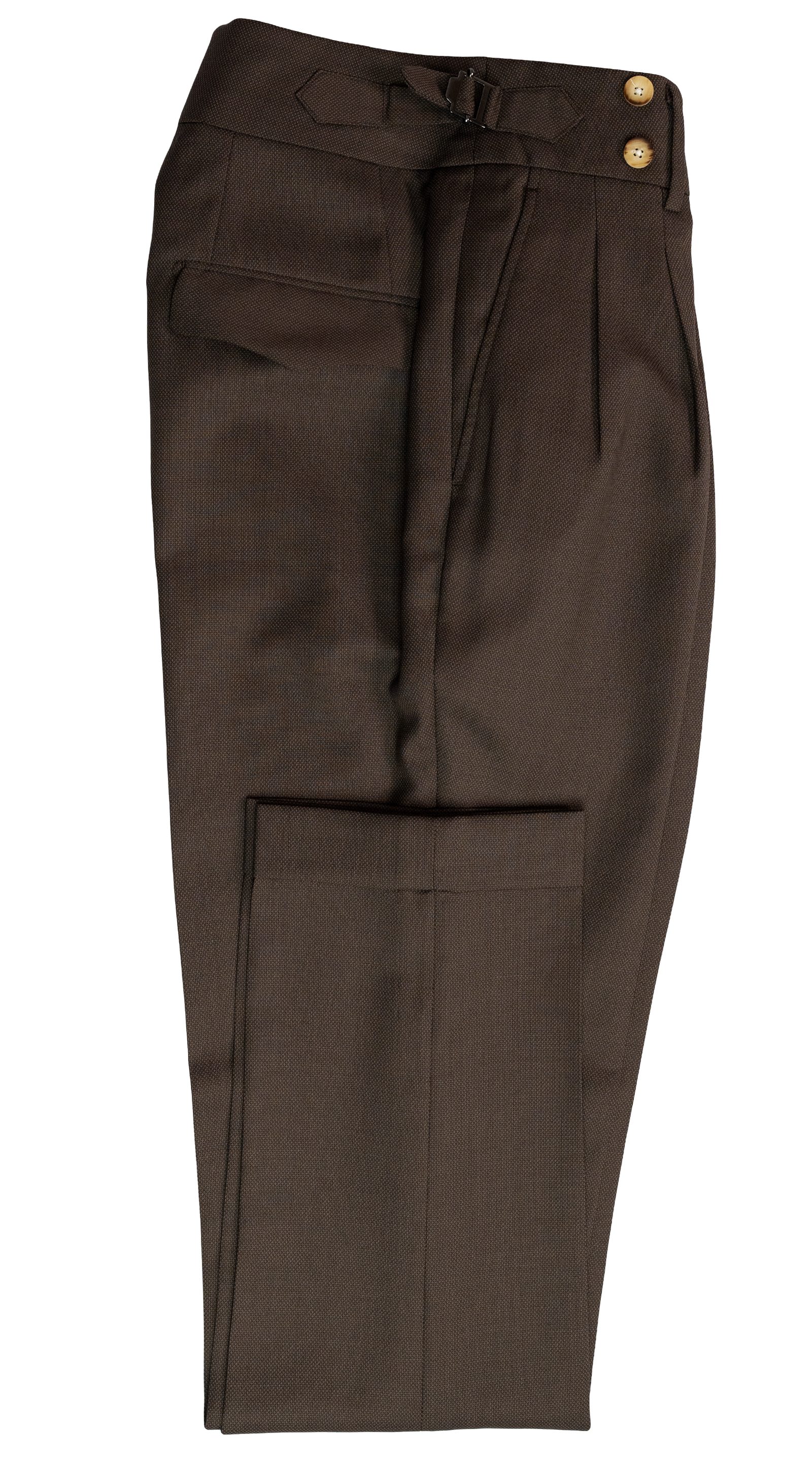 Espresso Brown Wool Suit