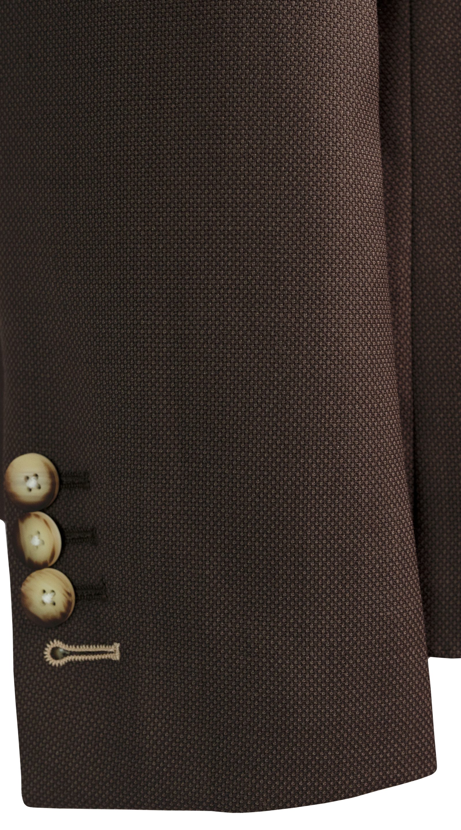 Espresso Brown Wool Suit