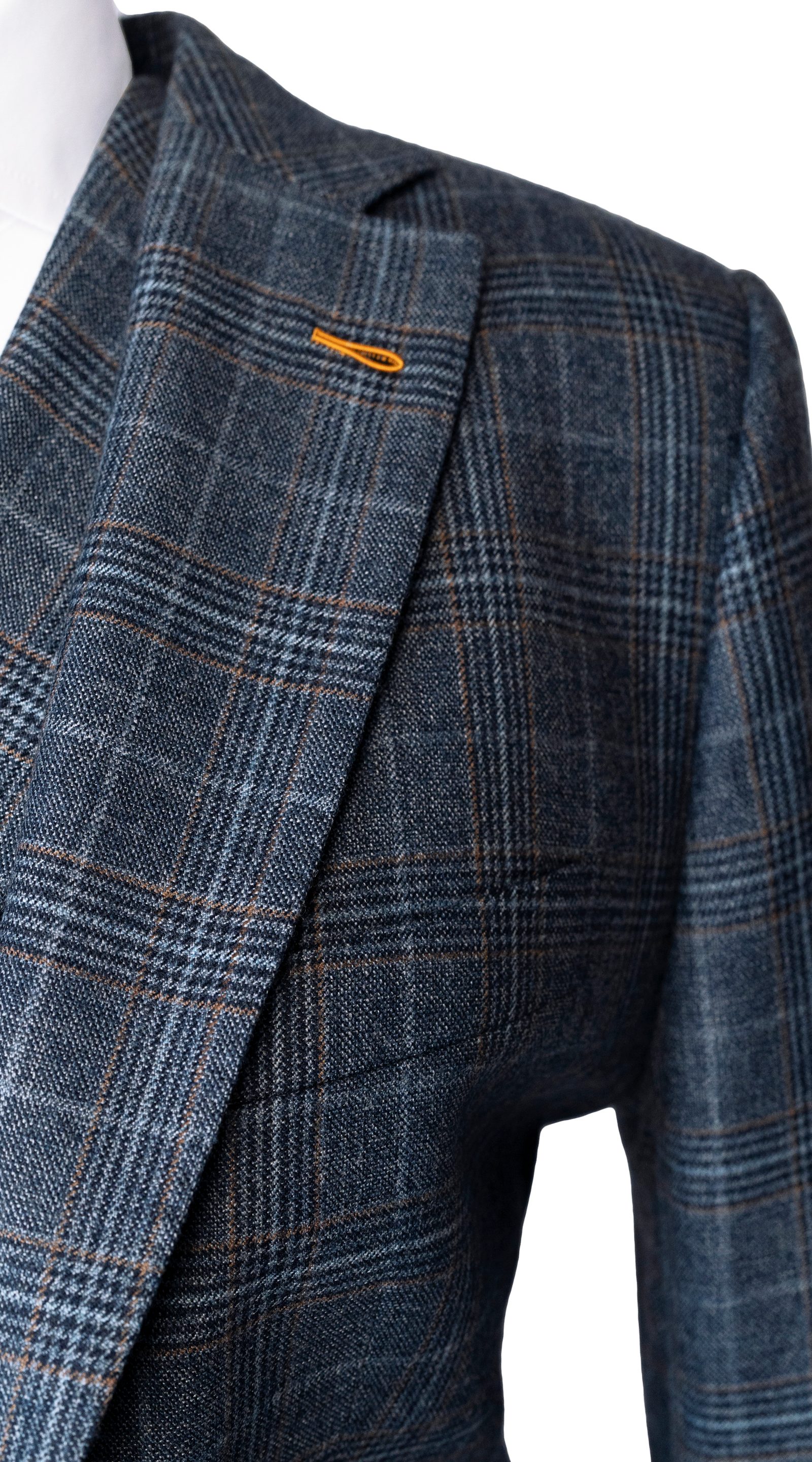 Blue Glen Check Three-Piece Suit
