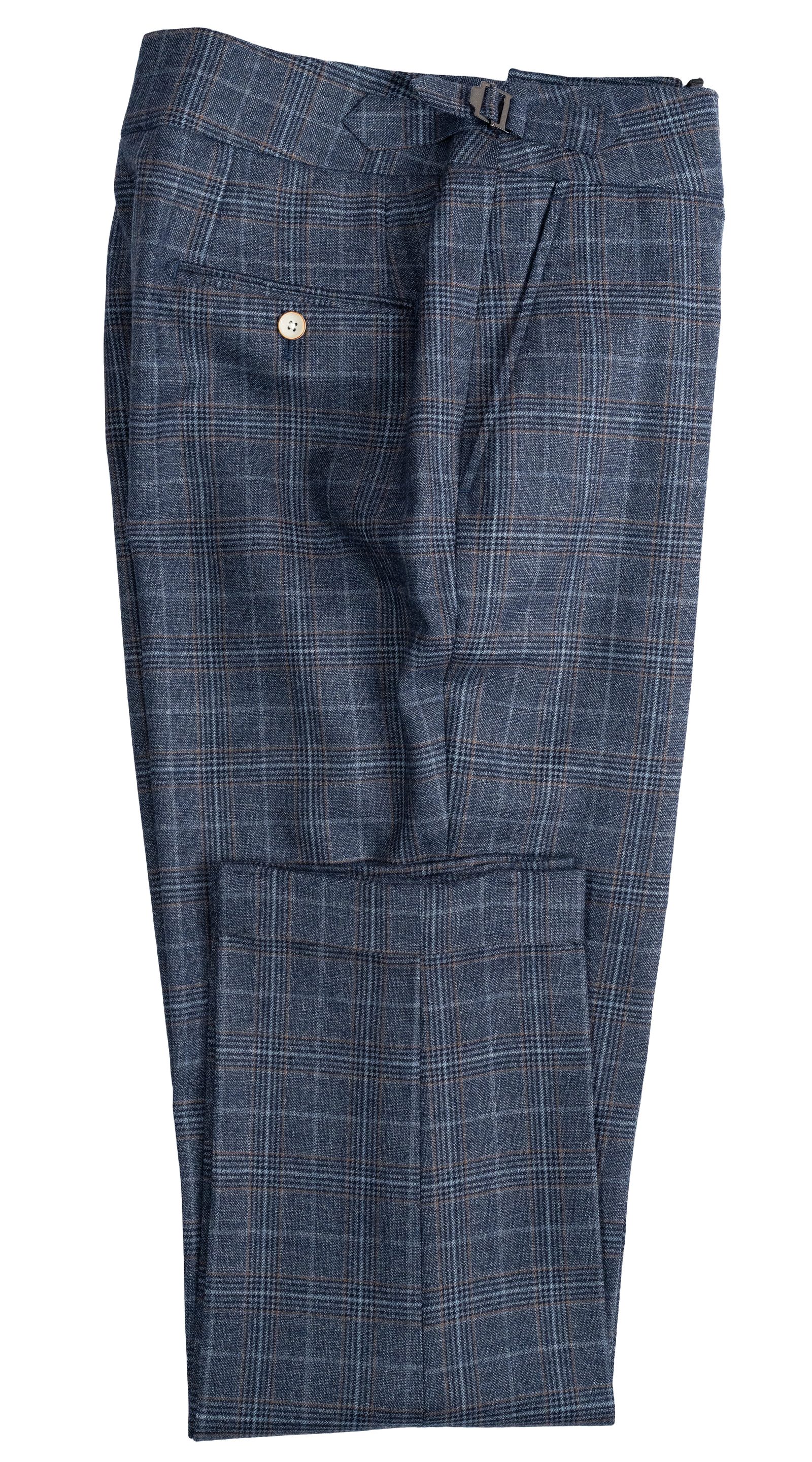 Blue Glen Check Three-Piece Suit