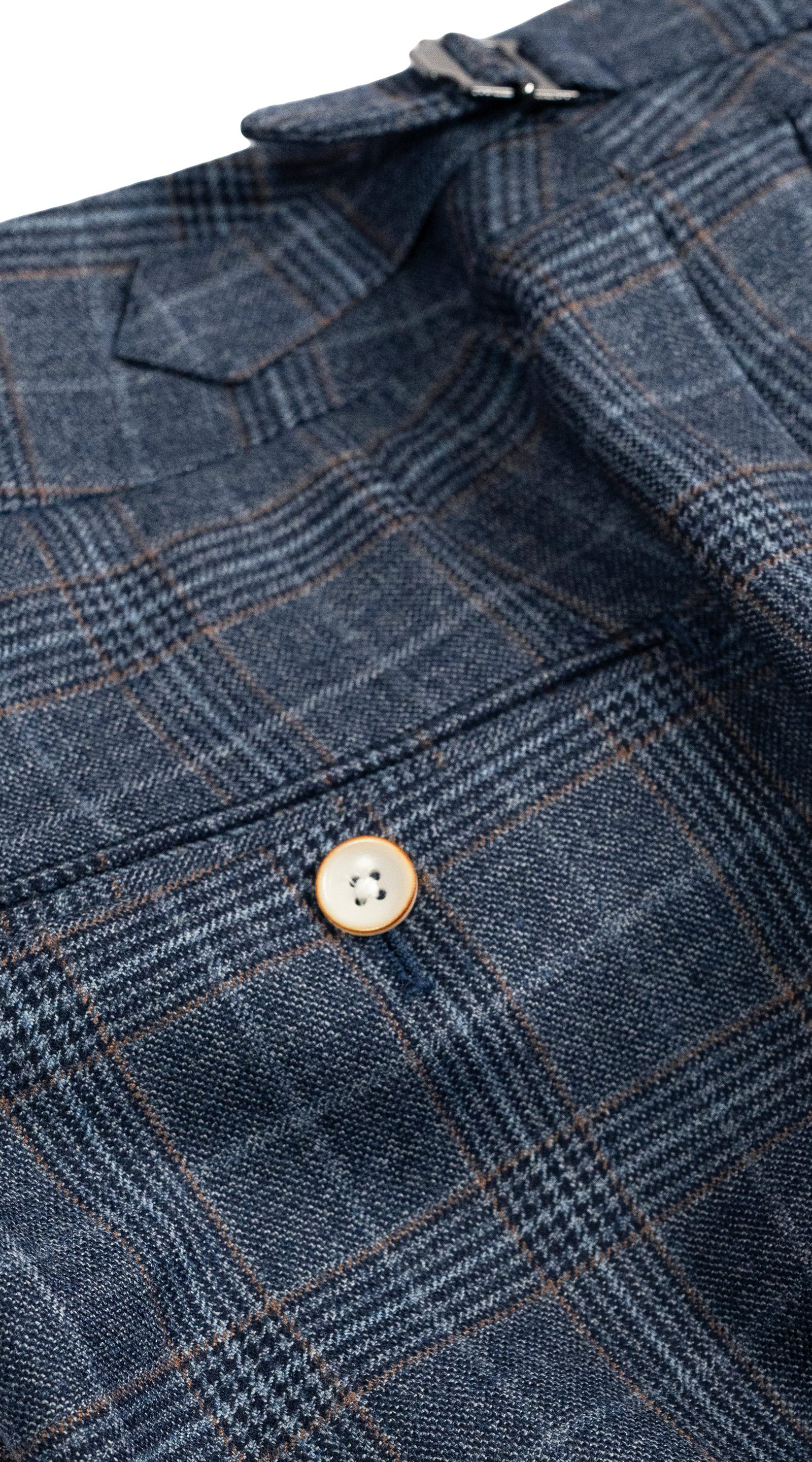 Blue Glen Check Three-Piece Suit