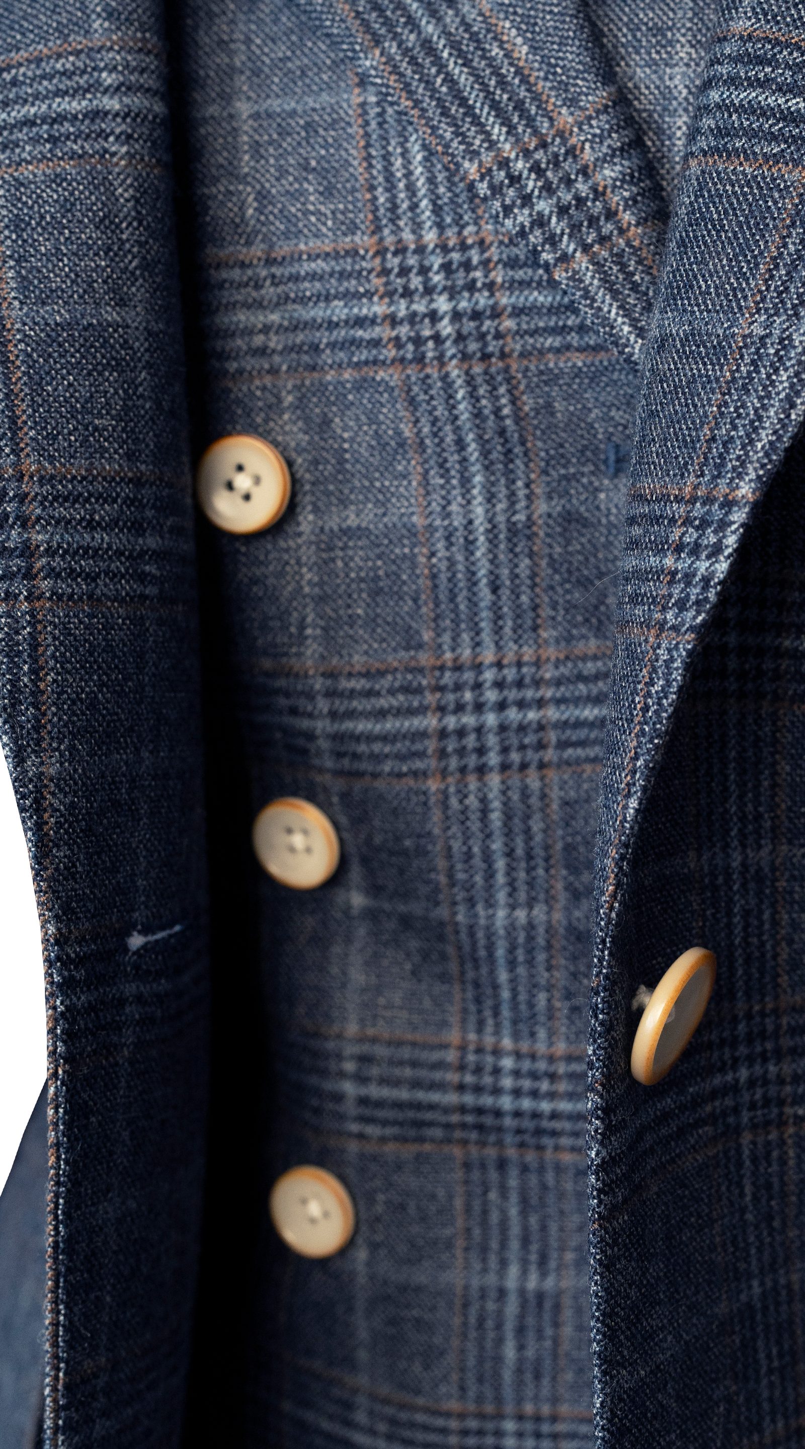 Blue Glen Check Three-Piece Suit