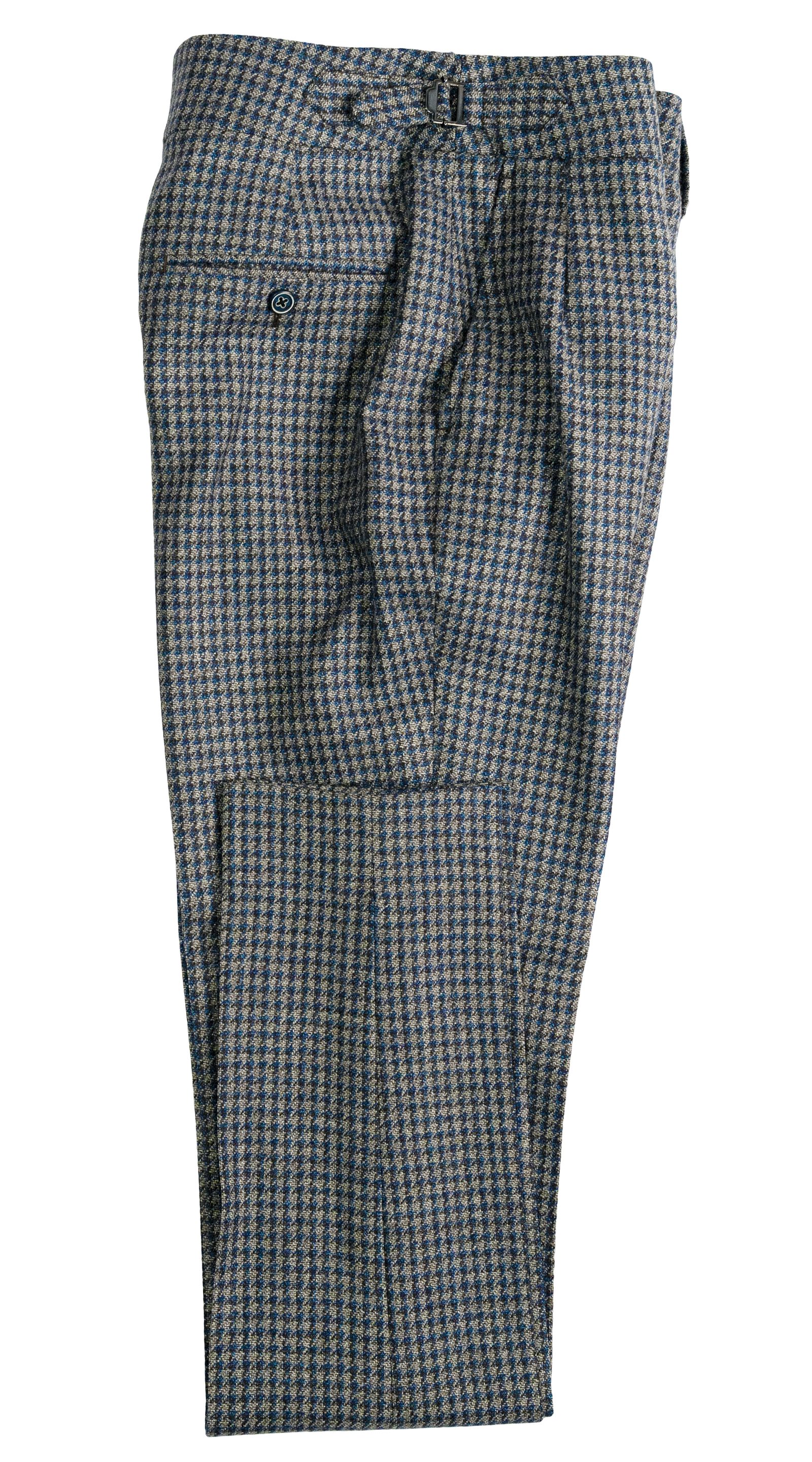 Complet Laine Pied-de-Poule Bleu-Gris