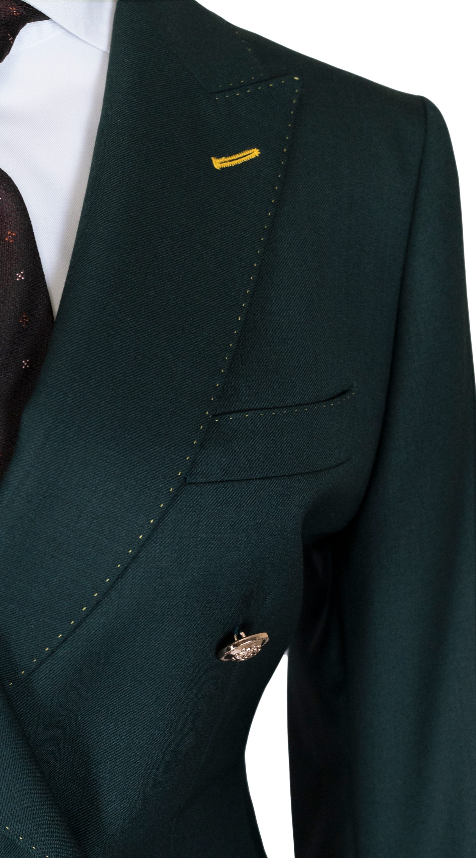 Hunter Green Double-Breasted Suit