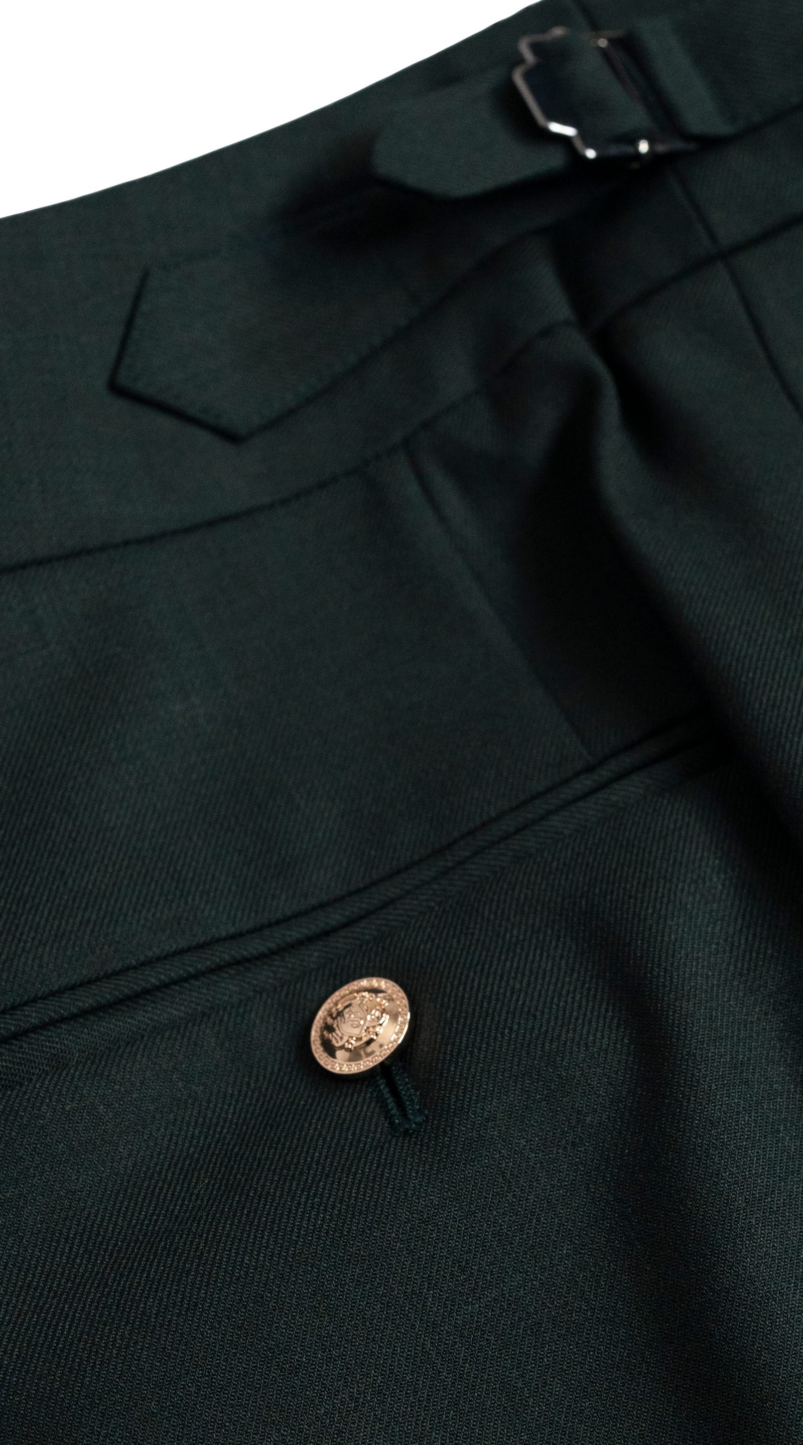Hunter Green Double-Breasted Suit
