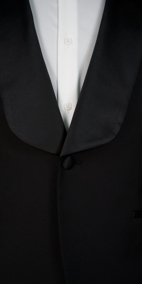 Classy Black Wool Tuxedo 