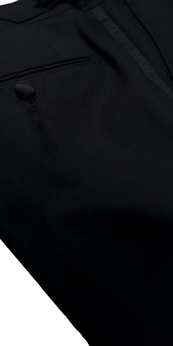 Classy Black Wool Tuxedo 