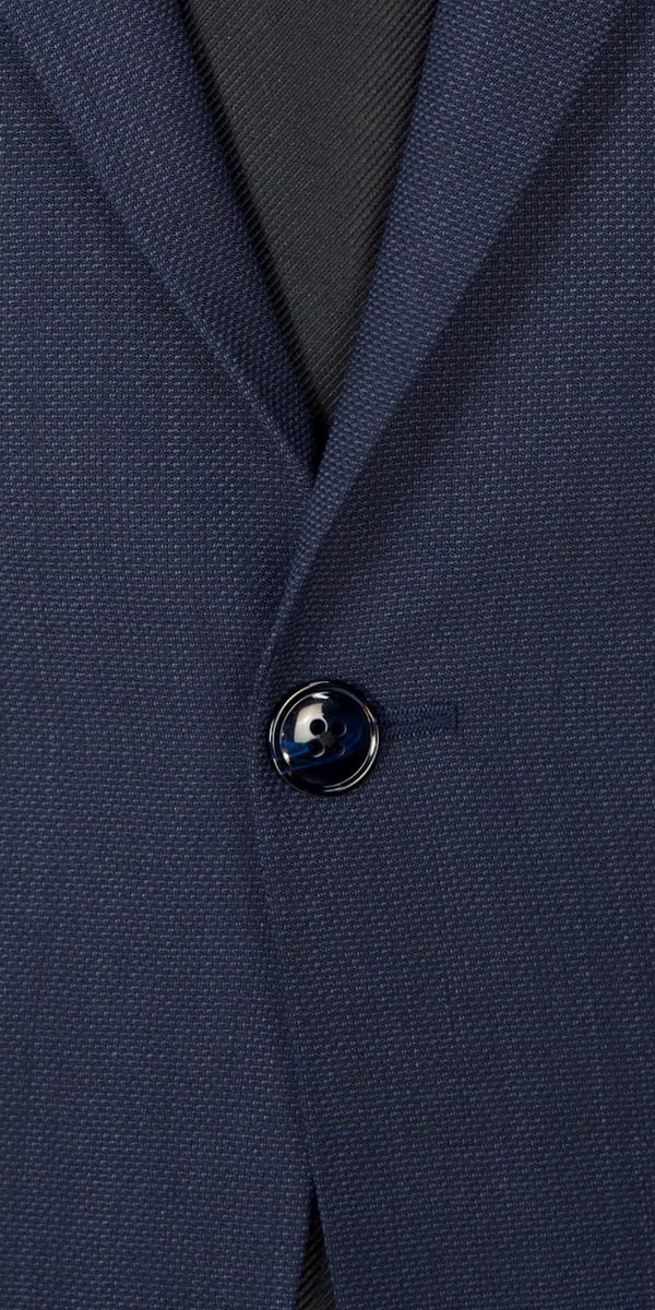 Complet Bleu Laine Hopsack
