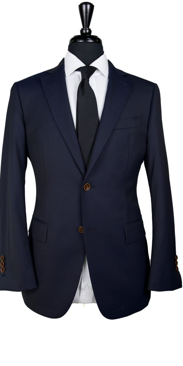Complet bleu birdseye en laine