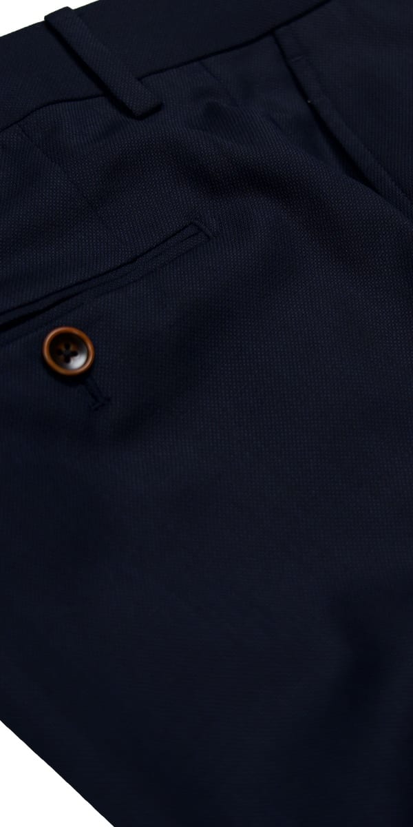Complet bleu birdseye en laine