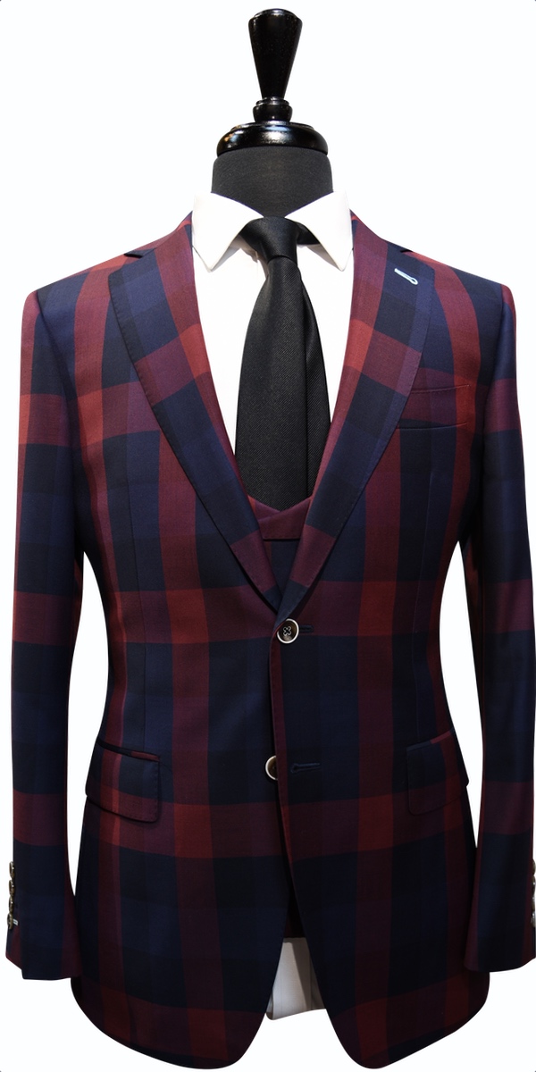 Checker Wool Suit