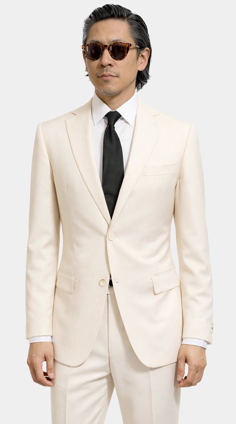 Beige Royal Wool Suit