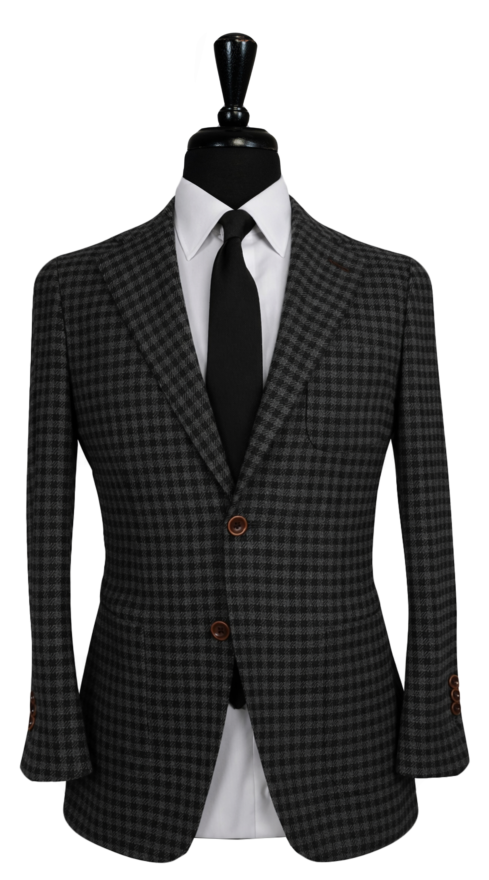 Black Gingham Check Windsor Suit