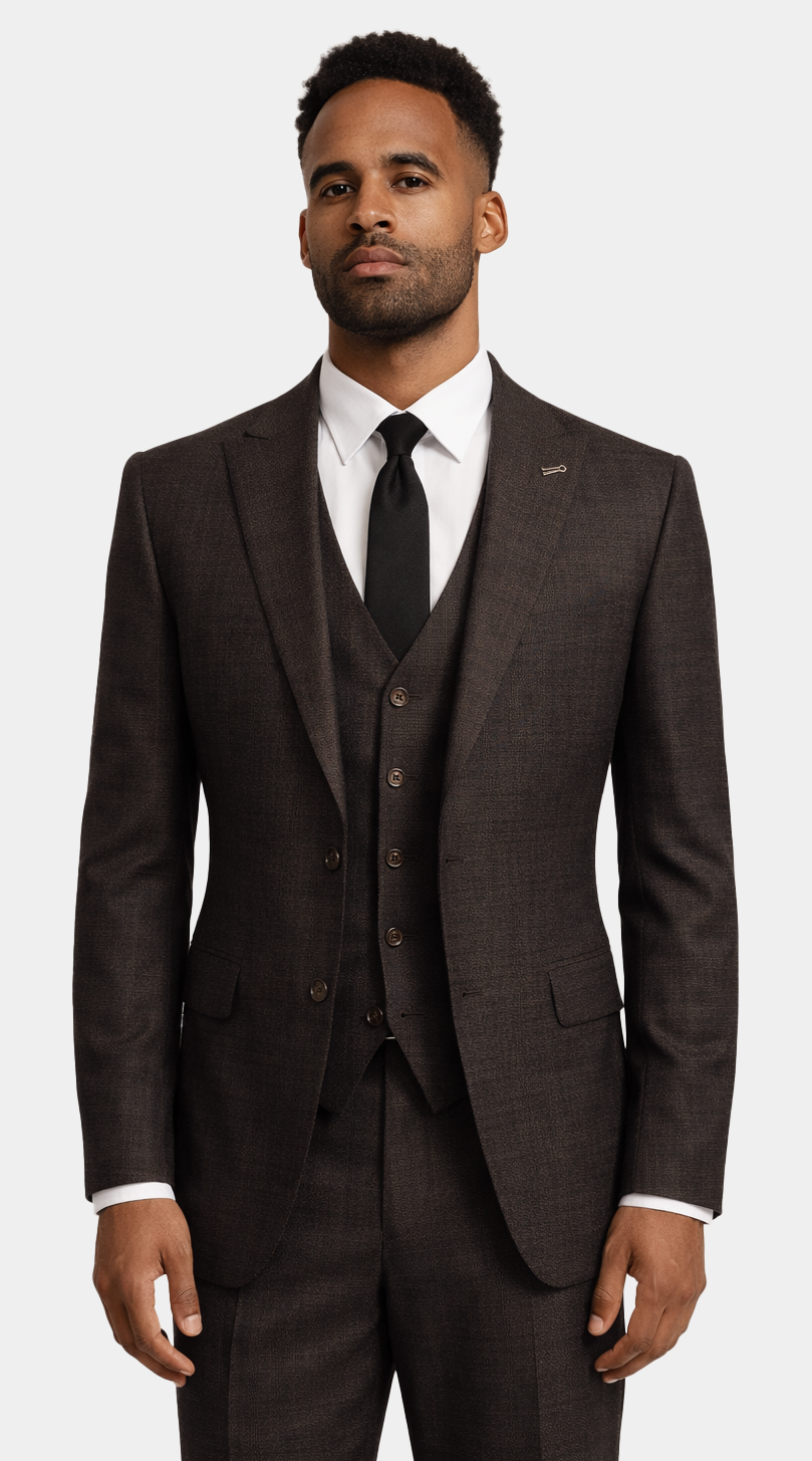 Complet Laine Marron Bordeaux