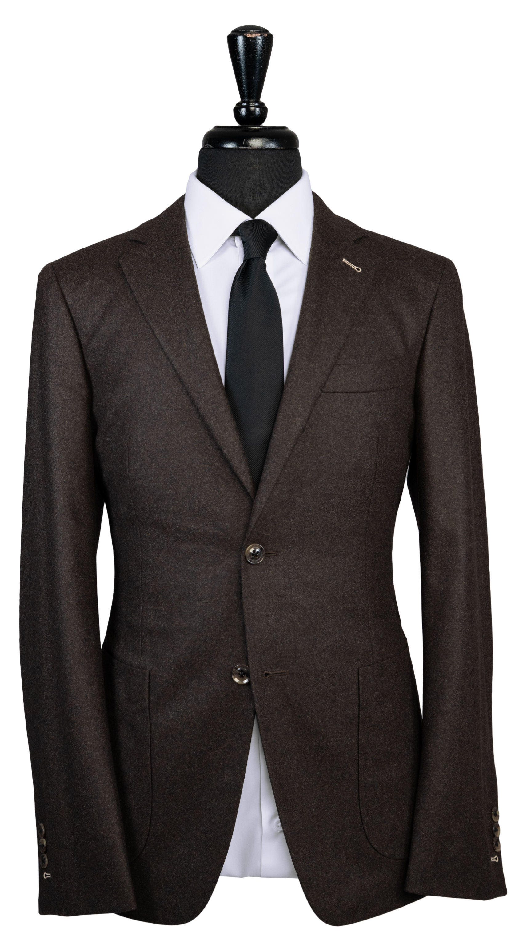 Walnut Flannel Wool Suit