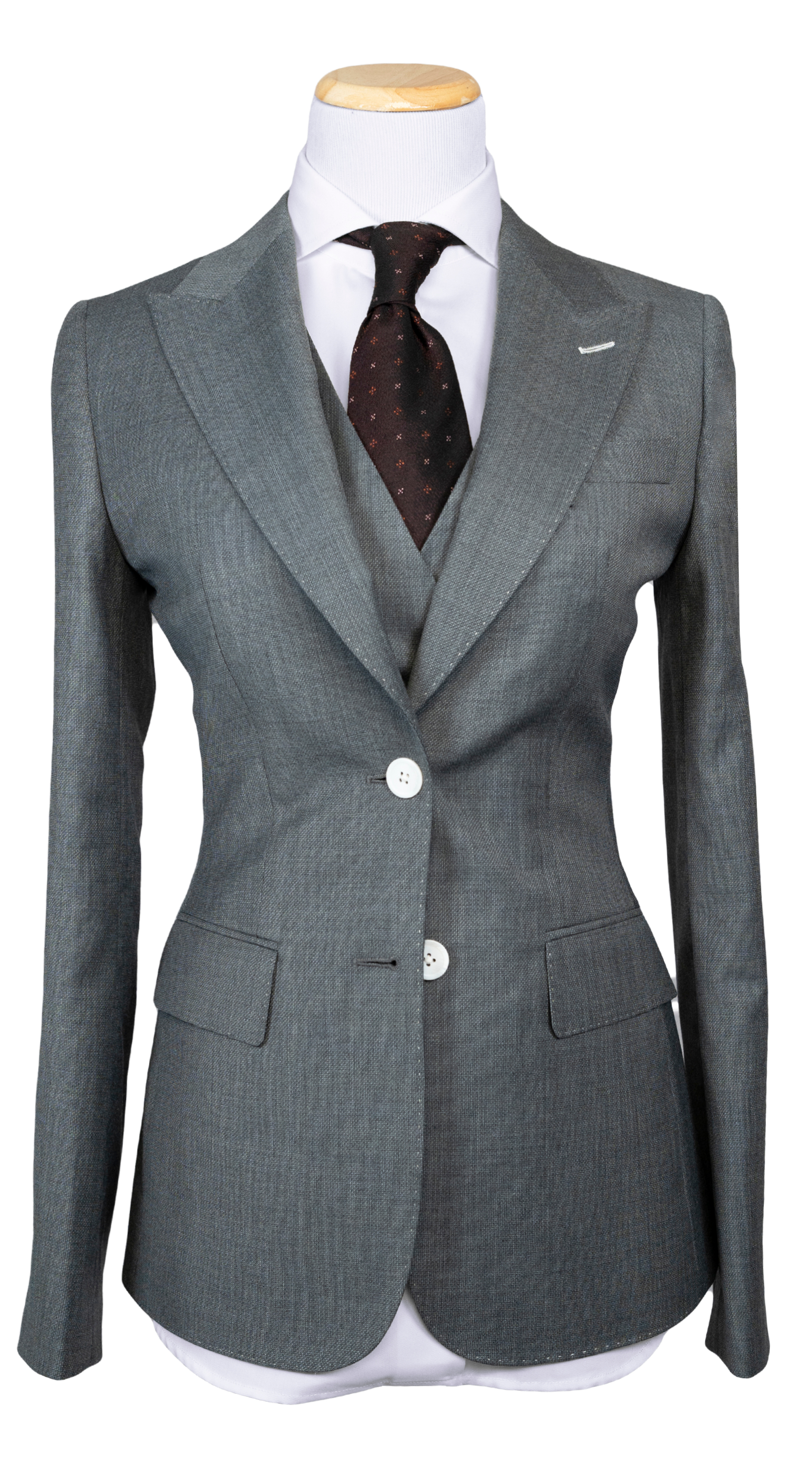 Complet Trois-Pièces Laine Gris Graphite