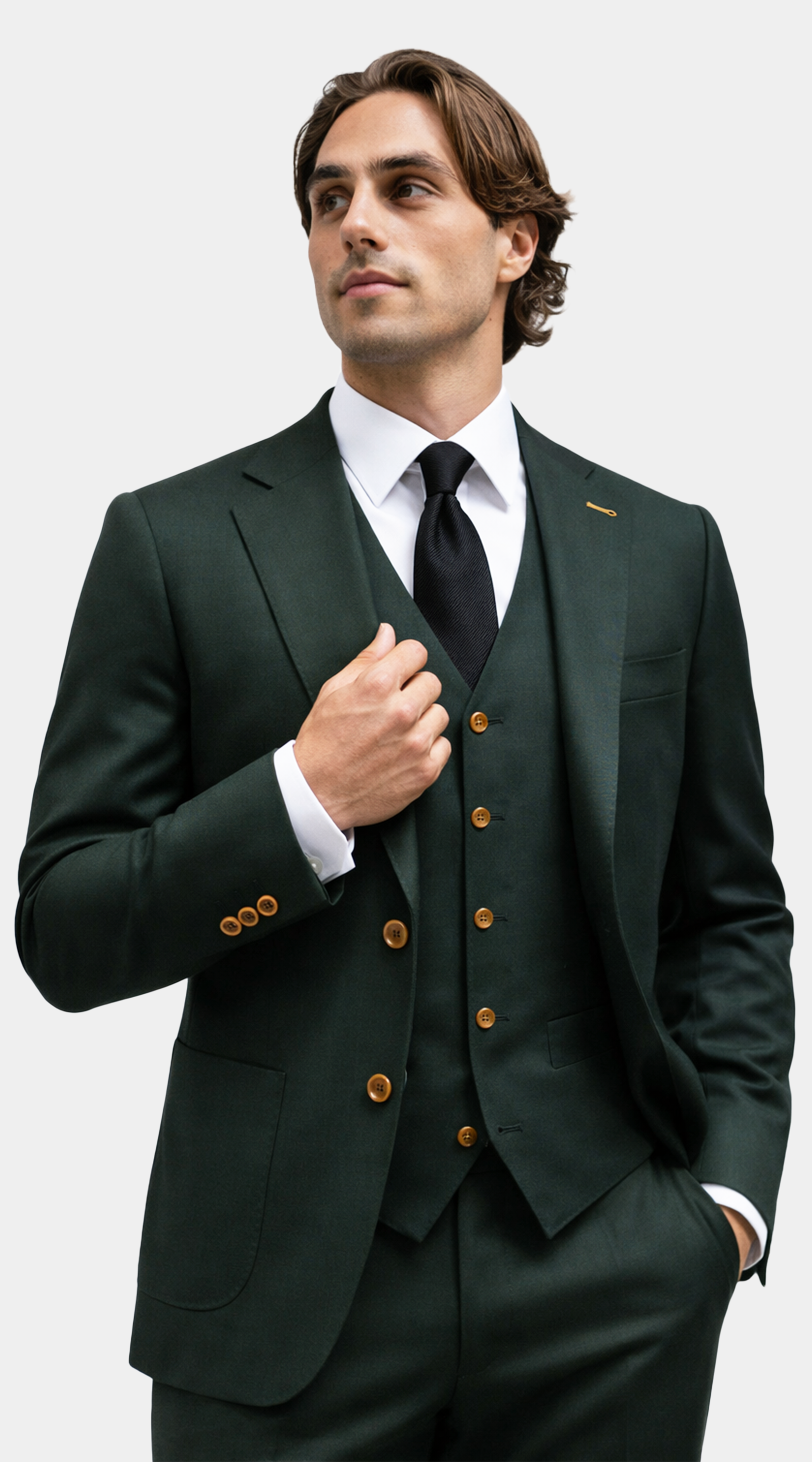 Hunter Green Three-Piece Suit