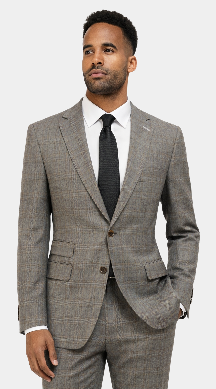 Grey Glen Plaid Suit