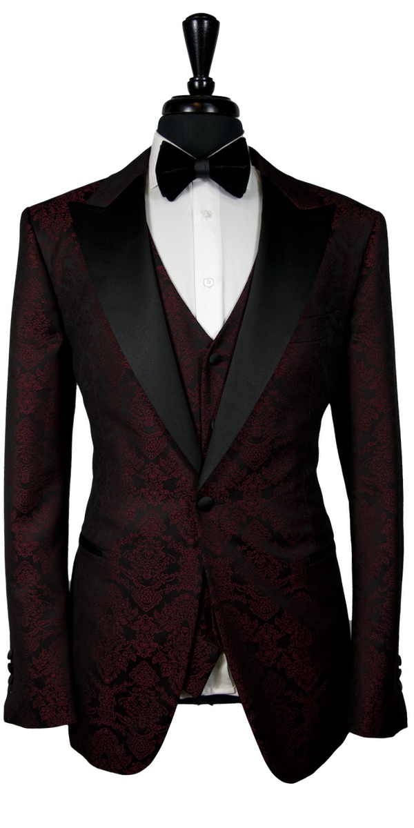 Red Jacquard Tuxedo