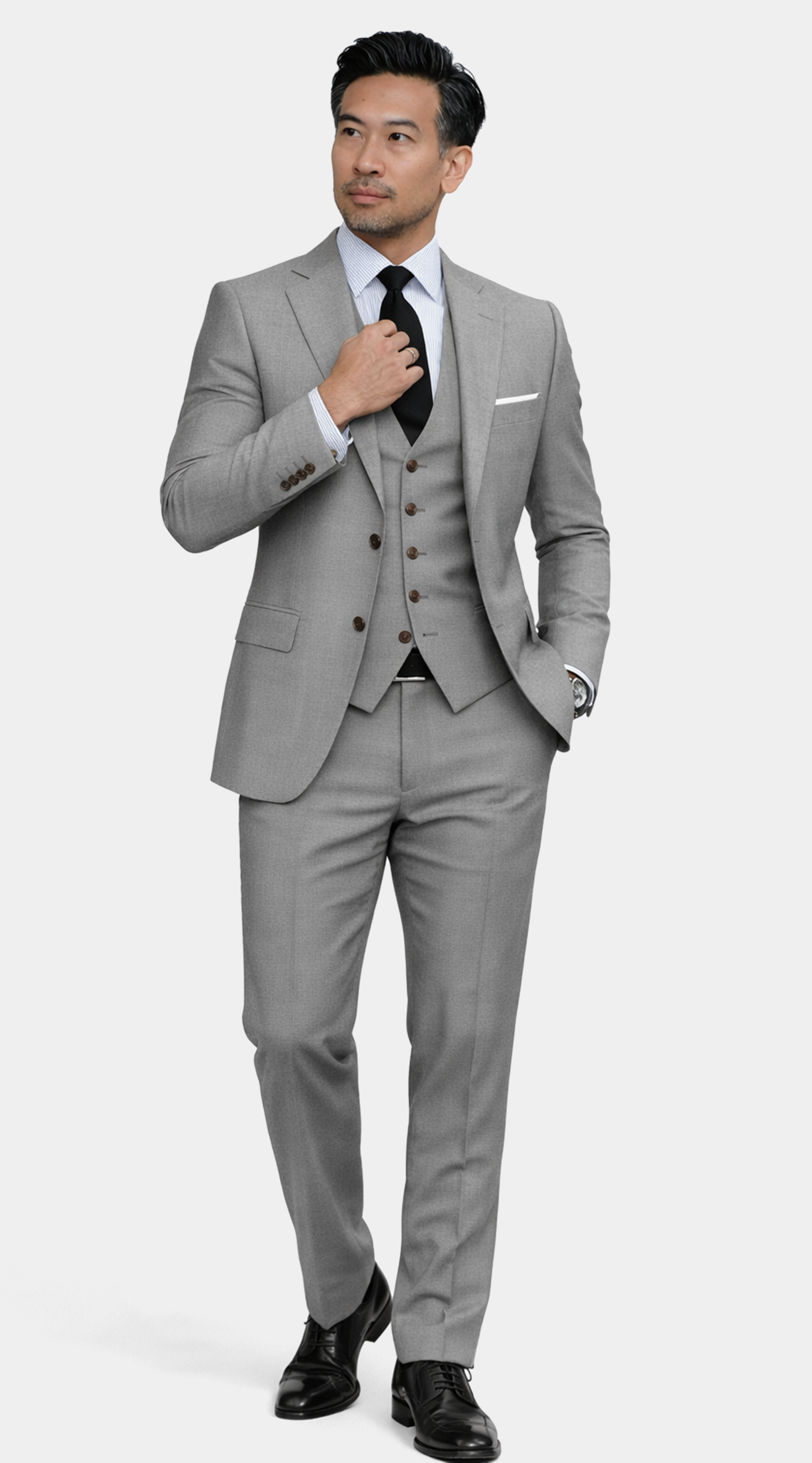 Ashford Grey Three-Piece Suit