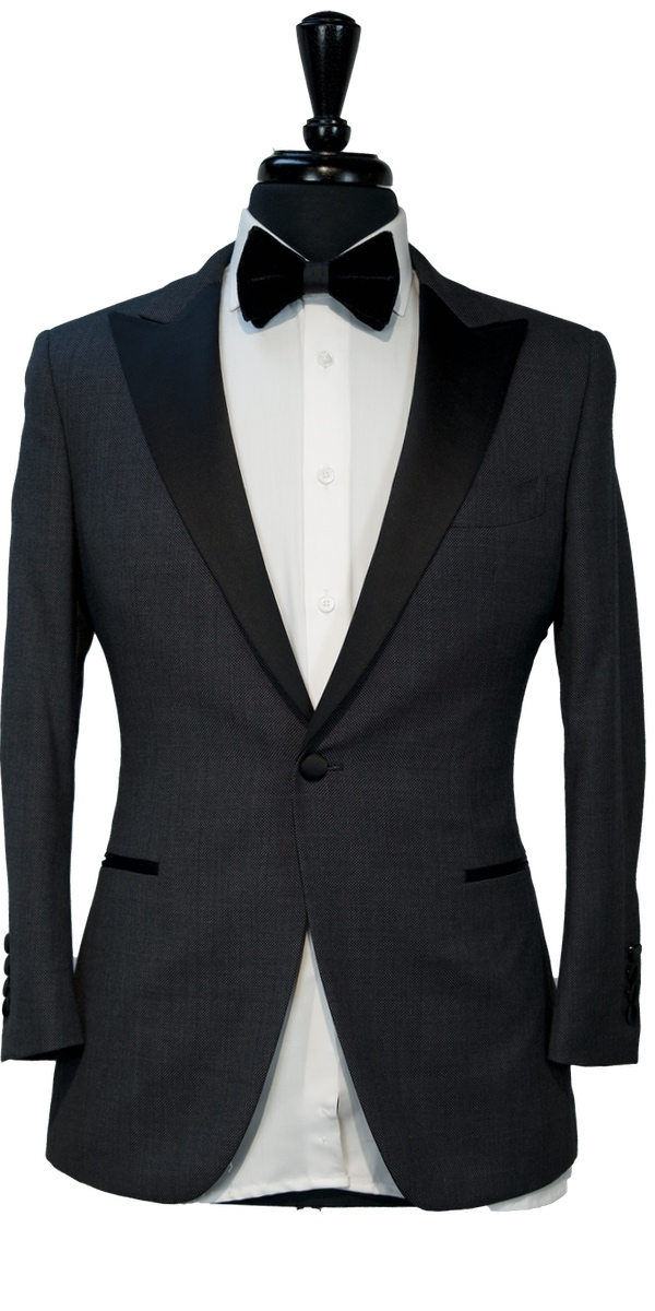 Dark Grey Birdseye Tuxedo