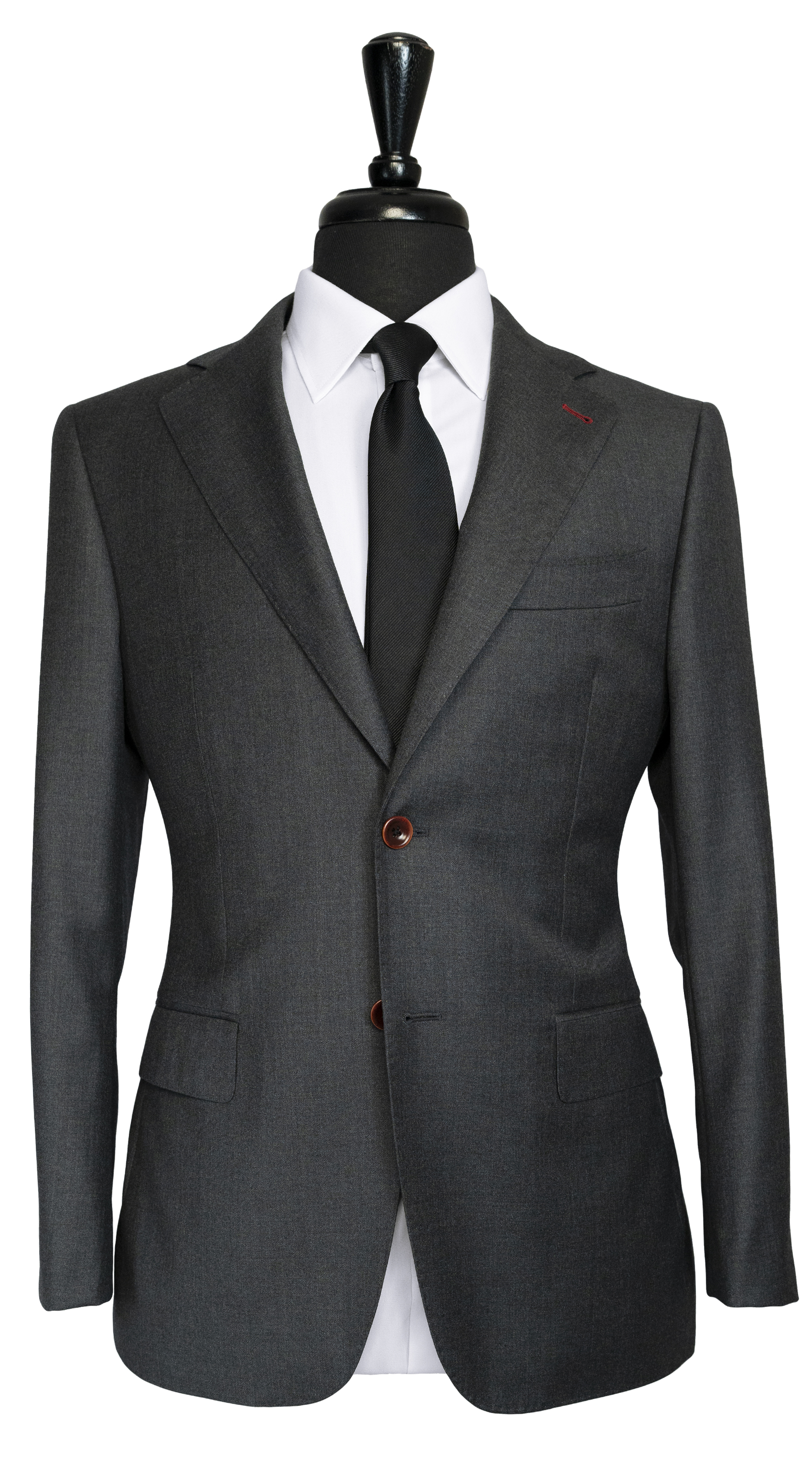 Monogram Charcoal Wool Suit