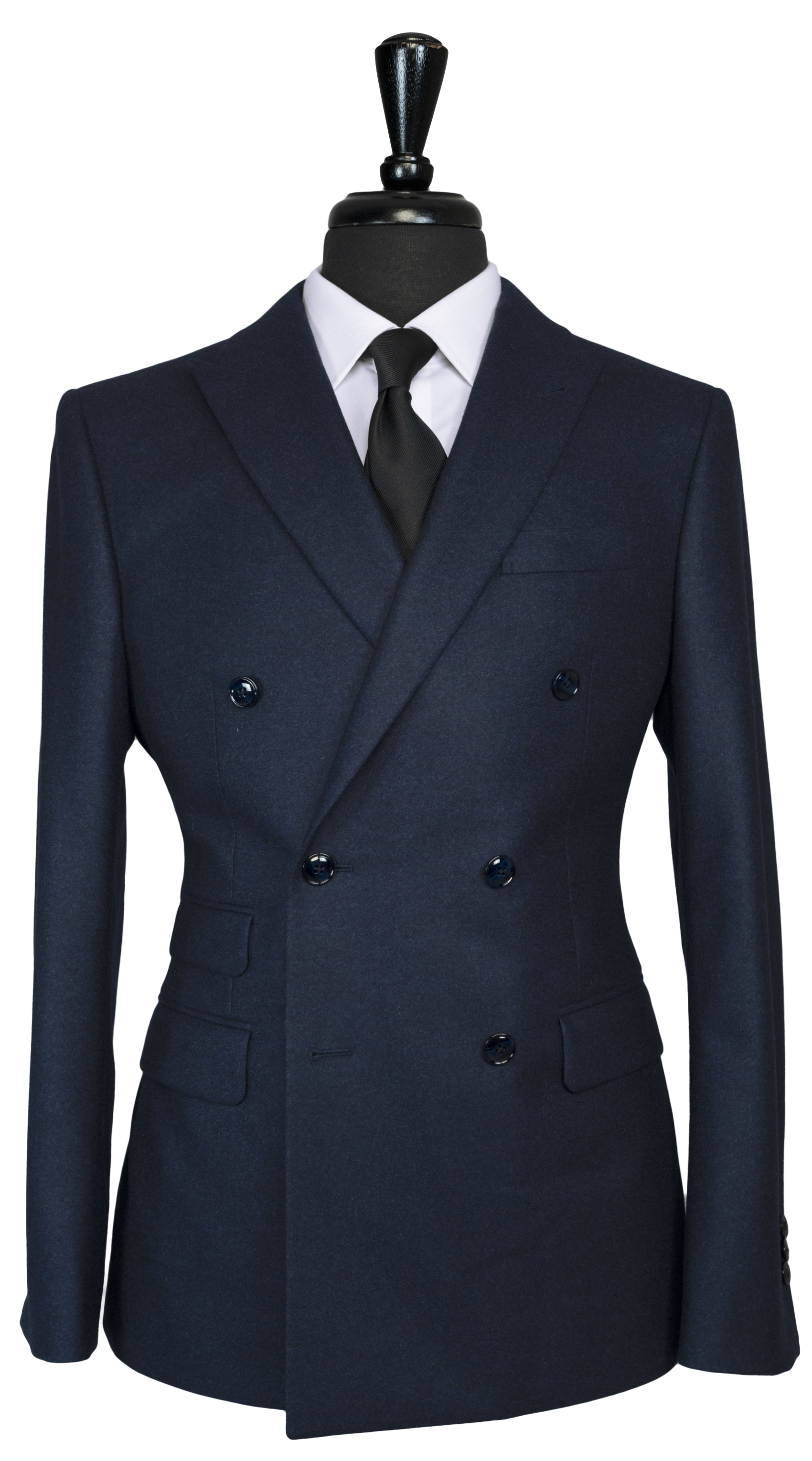 Navy Blue Double-Breasted Suit