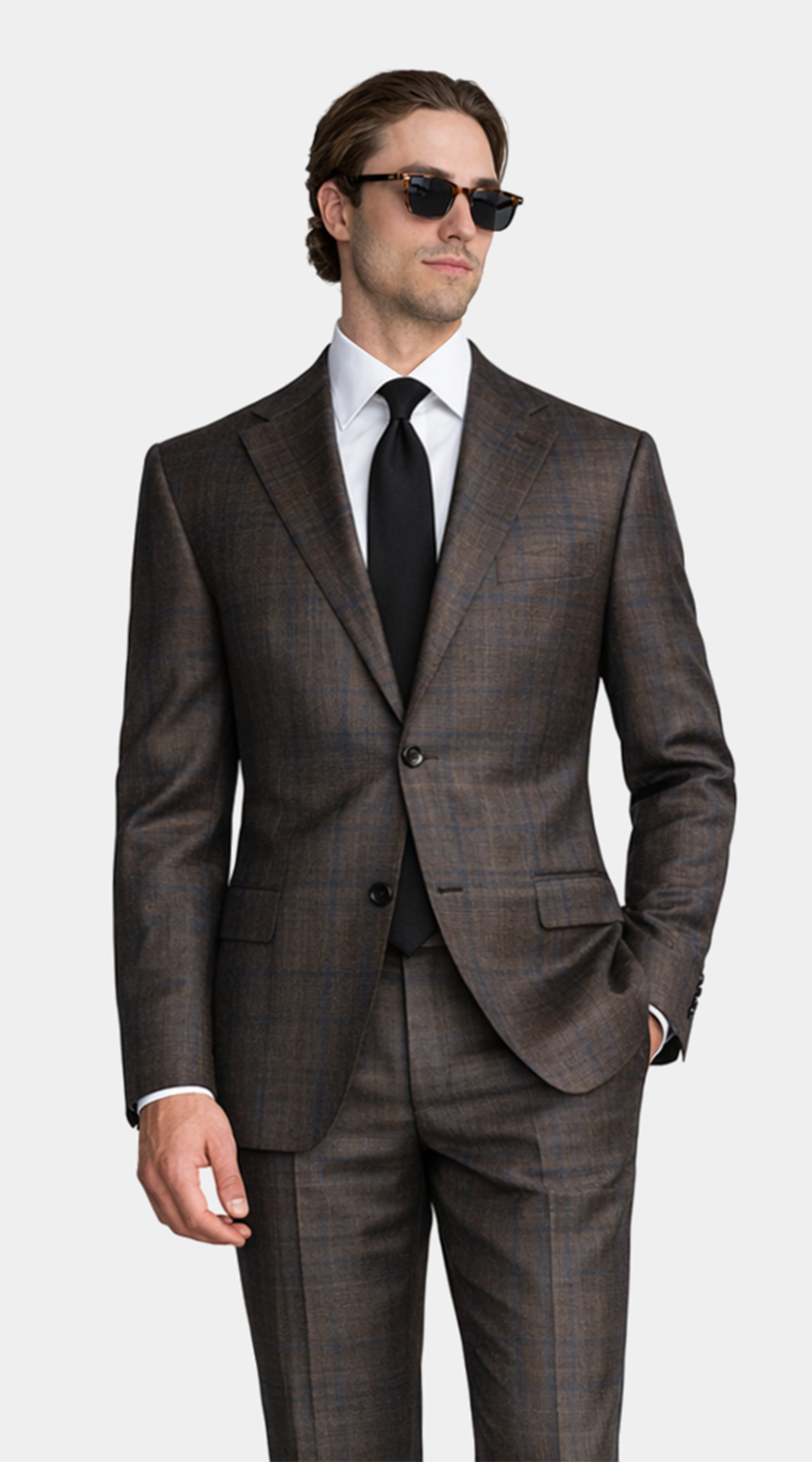 Complet Laine Carreaux Walnut Glen