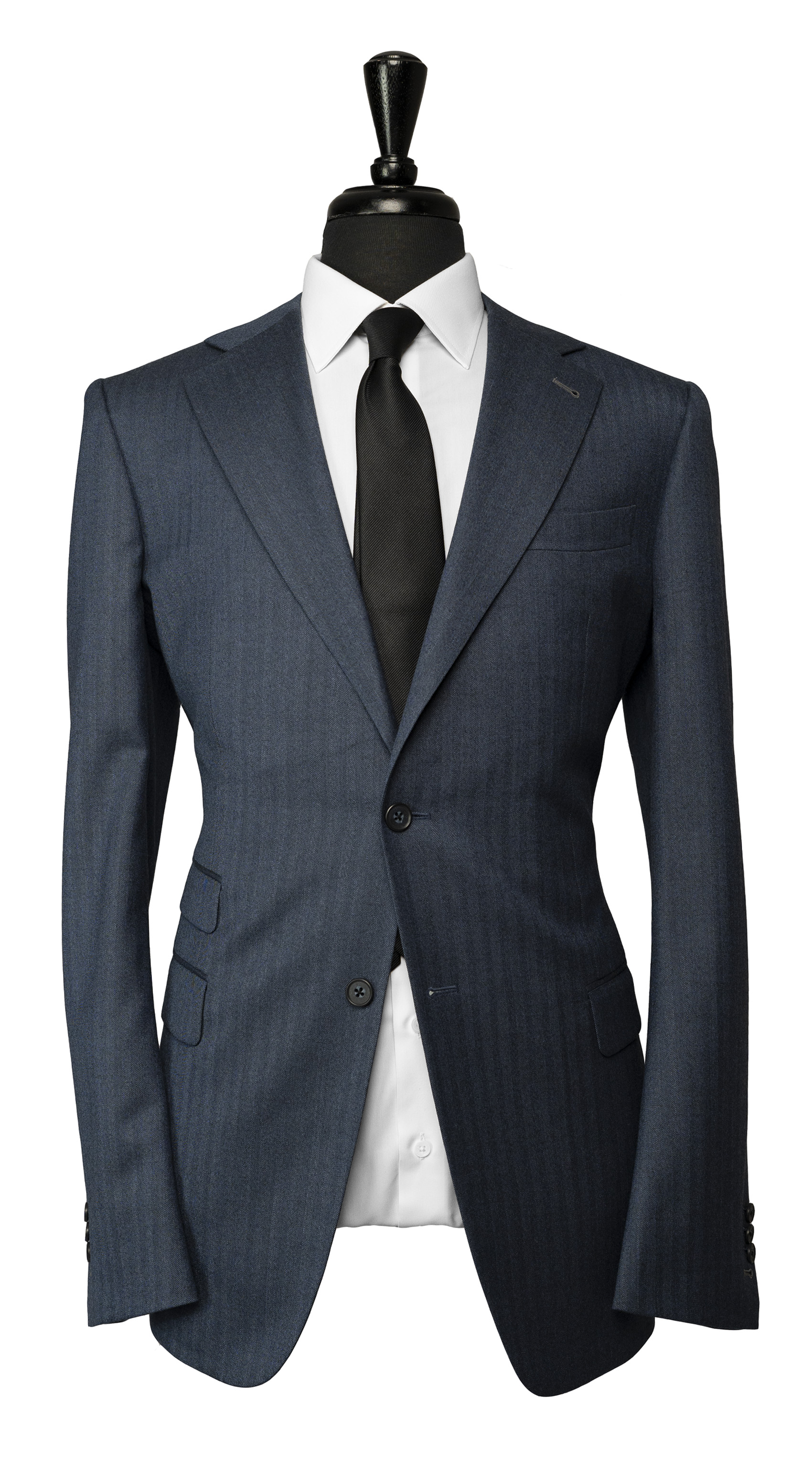 Indigo Blue Wool Suit