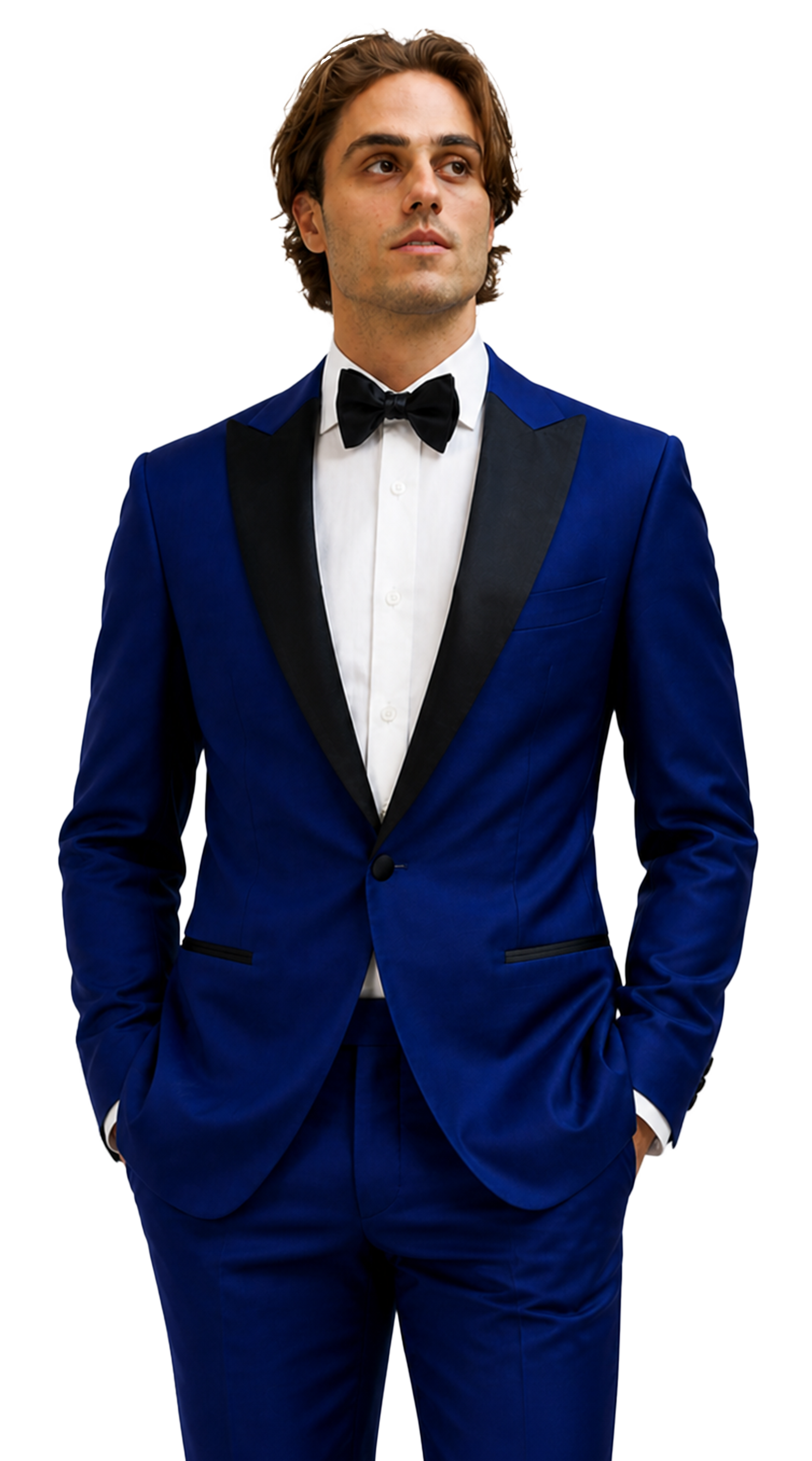 Royal Blue Twill Tuxedo