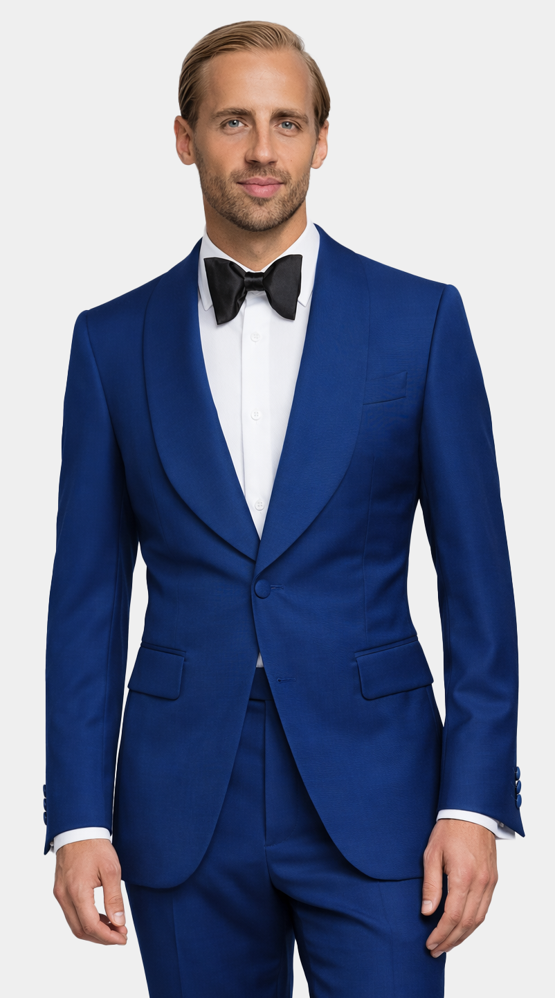Royal Blue Wool Tuxedo