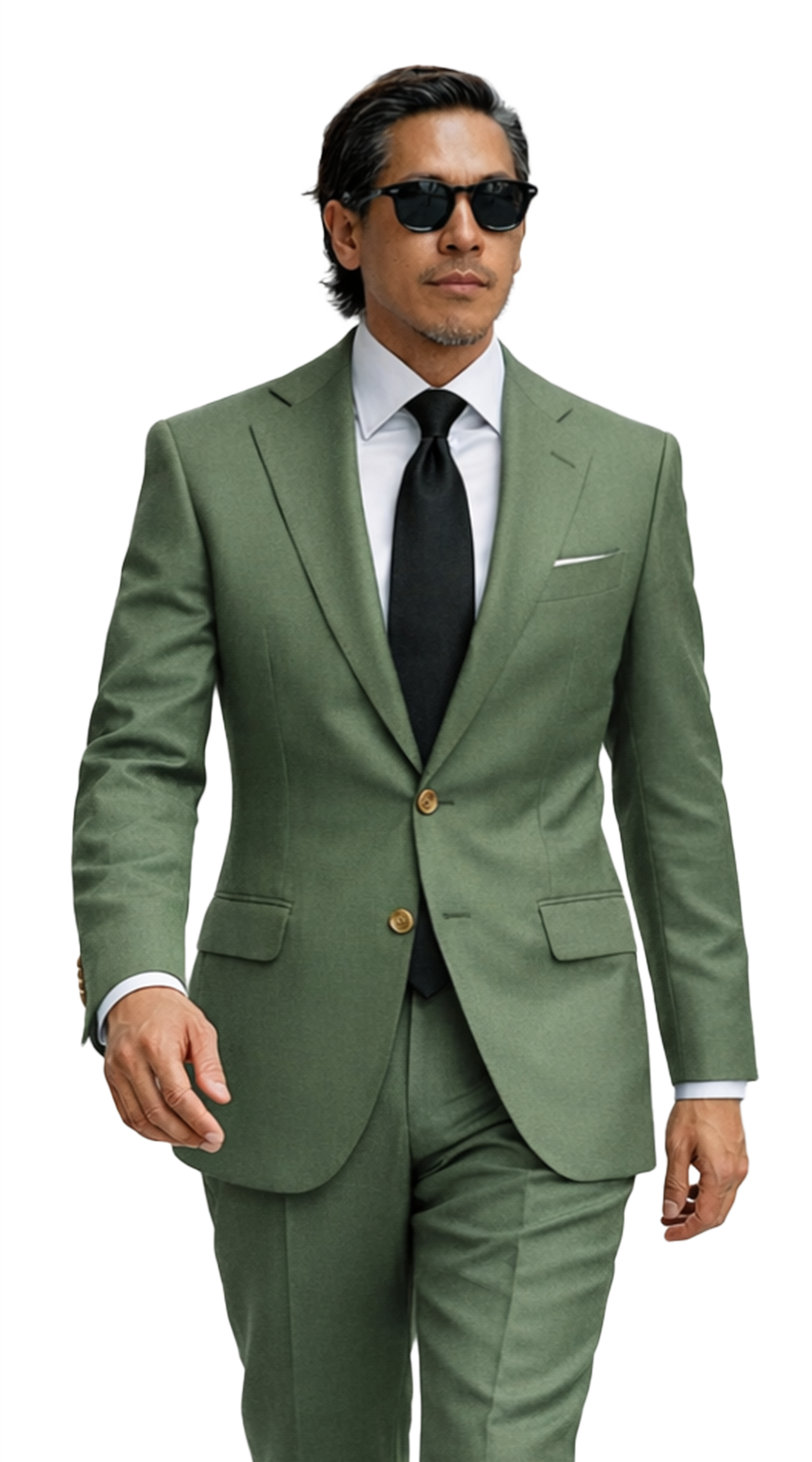 Sage Green Wool Suit