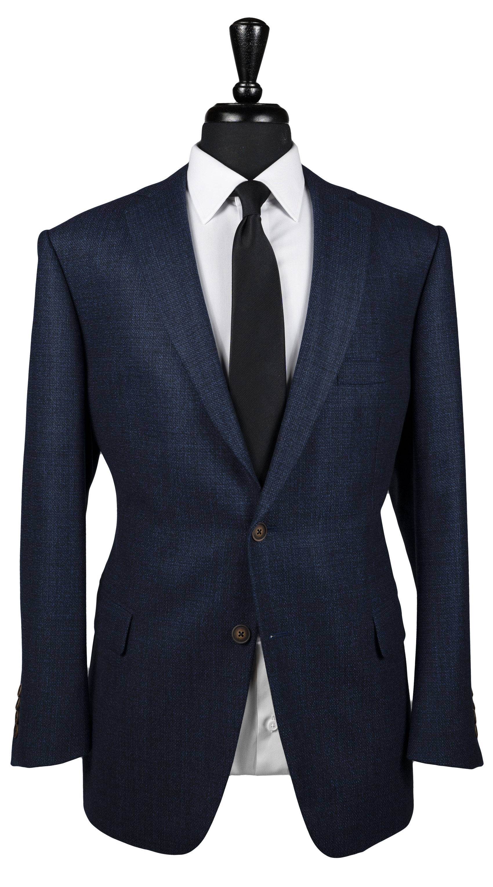 Blue Chambray Wool Suit