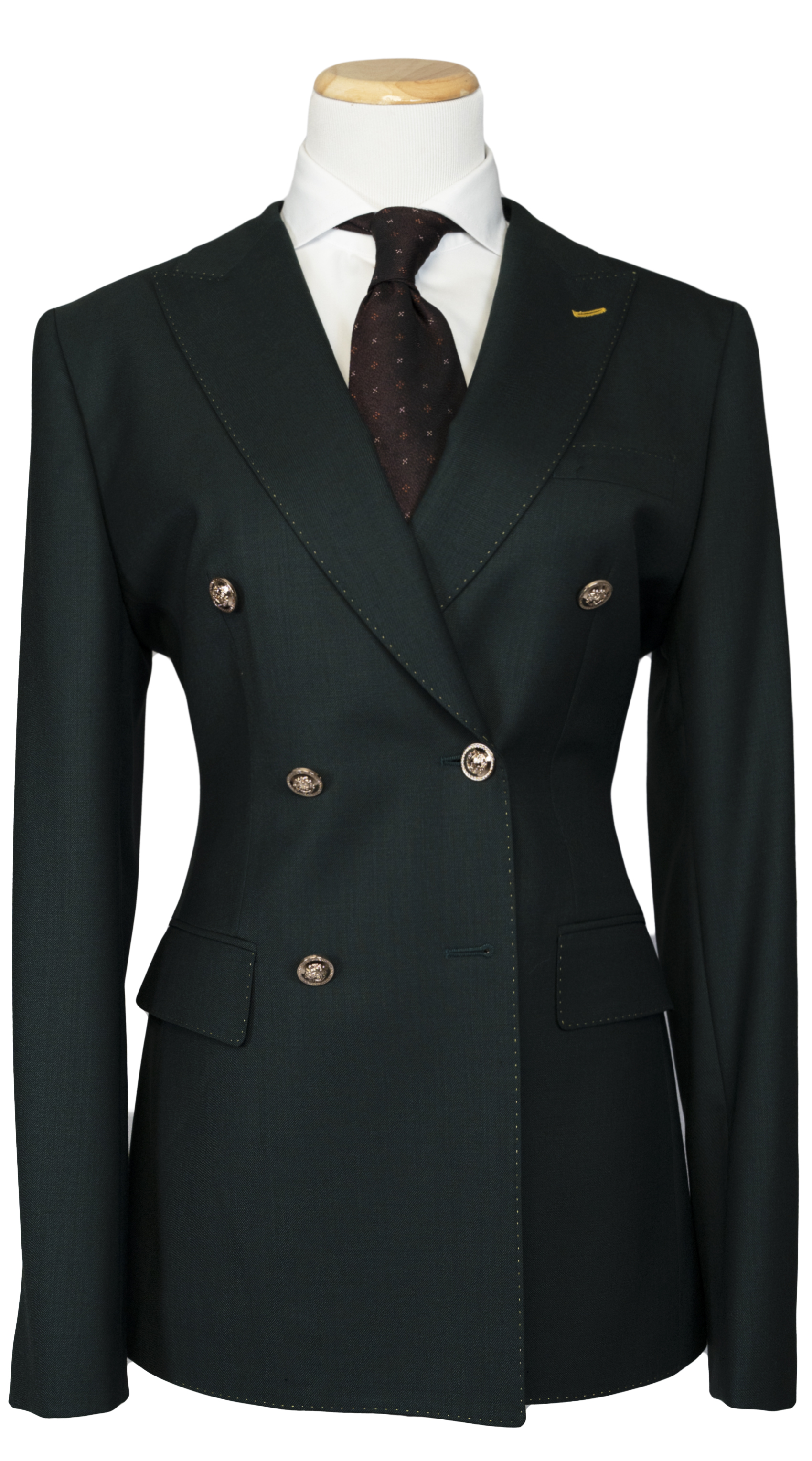 Hunter Green Double-Breasted Suit