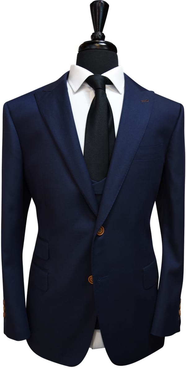 Complet Laine Bleu Foncé Classique