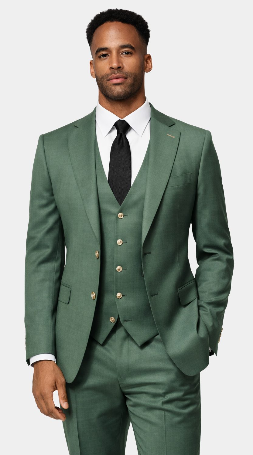 Eucalyptus Green Wool Suit