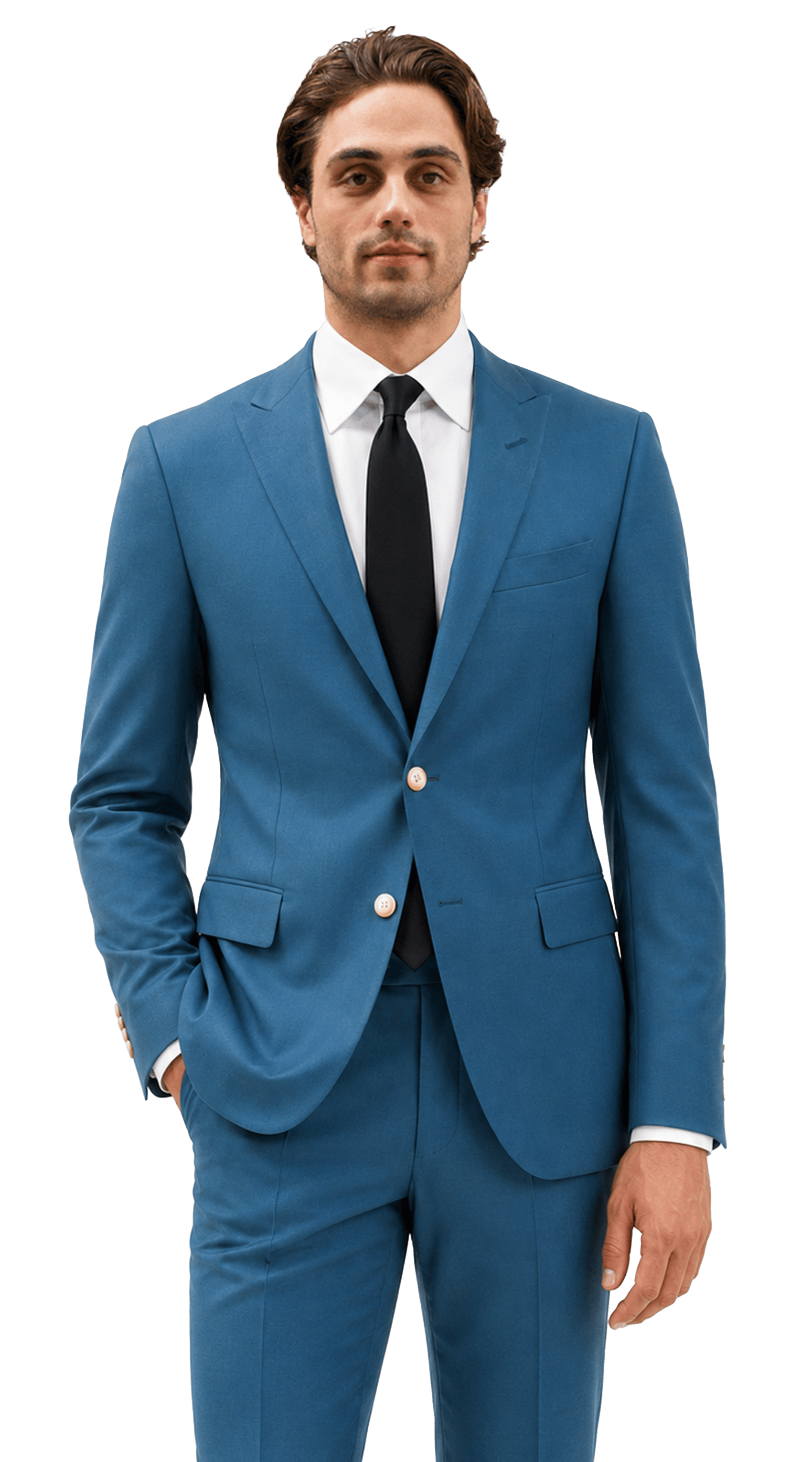 Complet Laine Bleu Océan