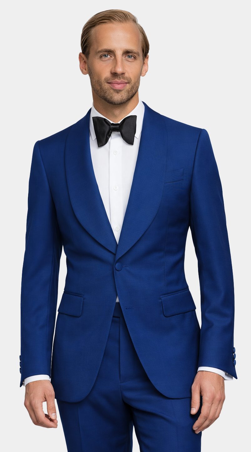 Tuxedo Laine Bleu Royal